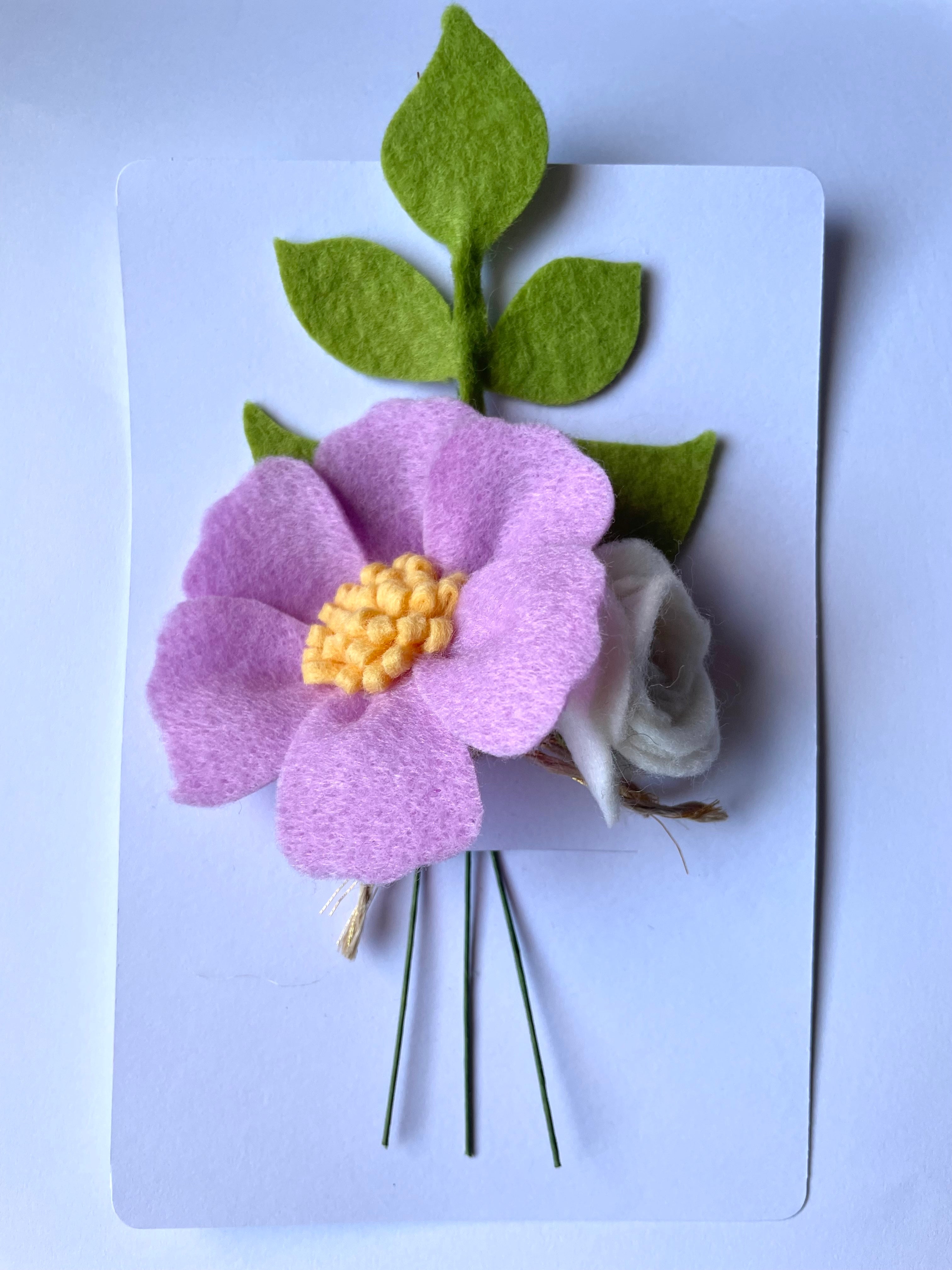 Mini flowers greeting card
