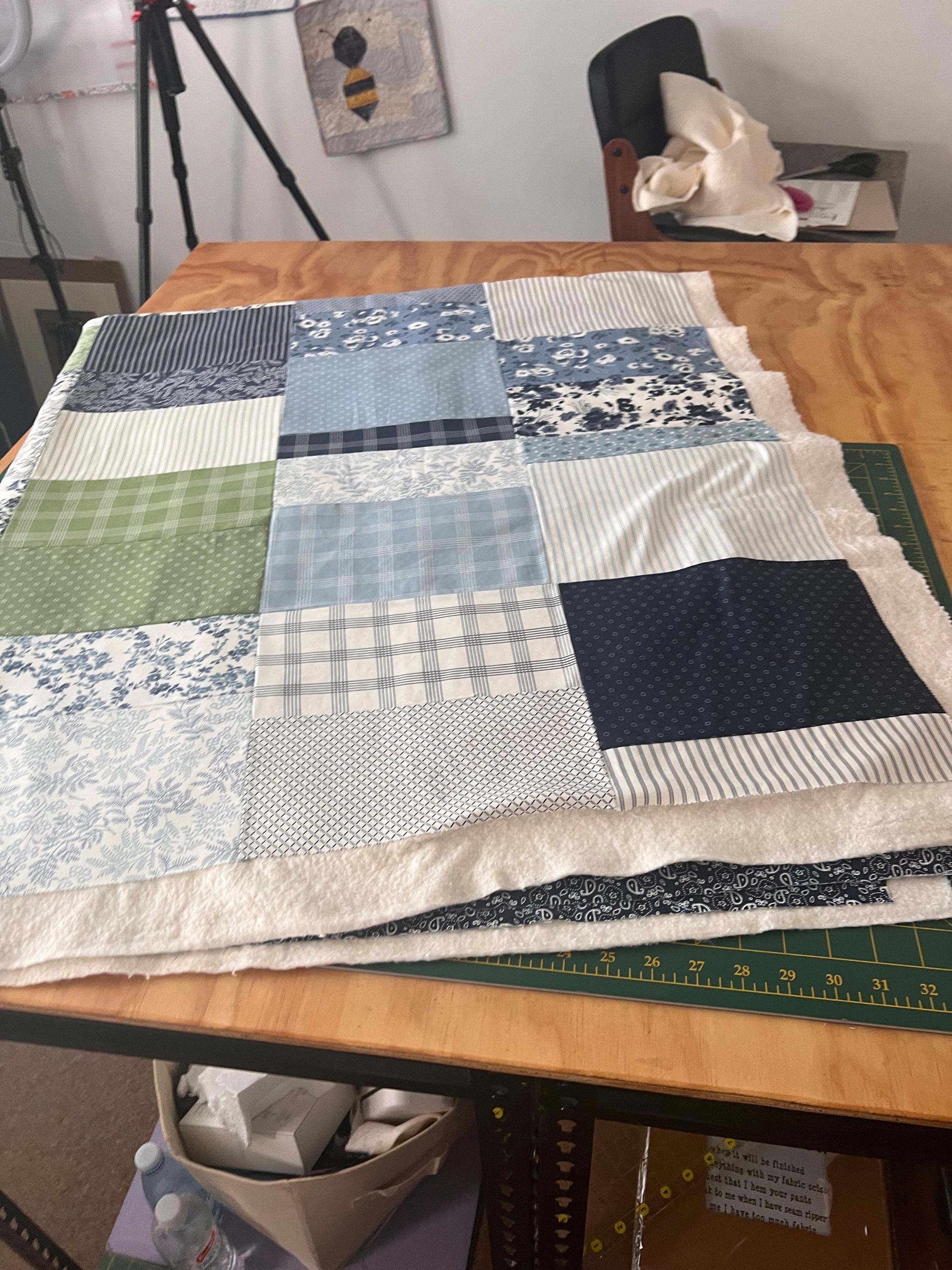 3 Cuts Layer Cake Quilt Pattern: Modern Scalloped Edges, Beginner Friendly PDF video tutorial