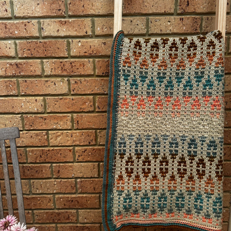 Crochet| Blanket/Throw| Mosaic/ Handmade