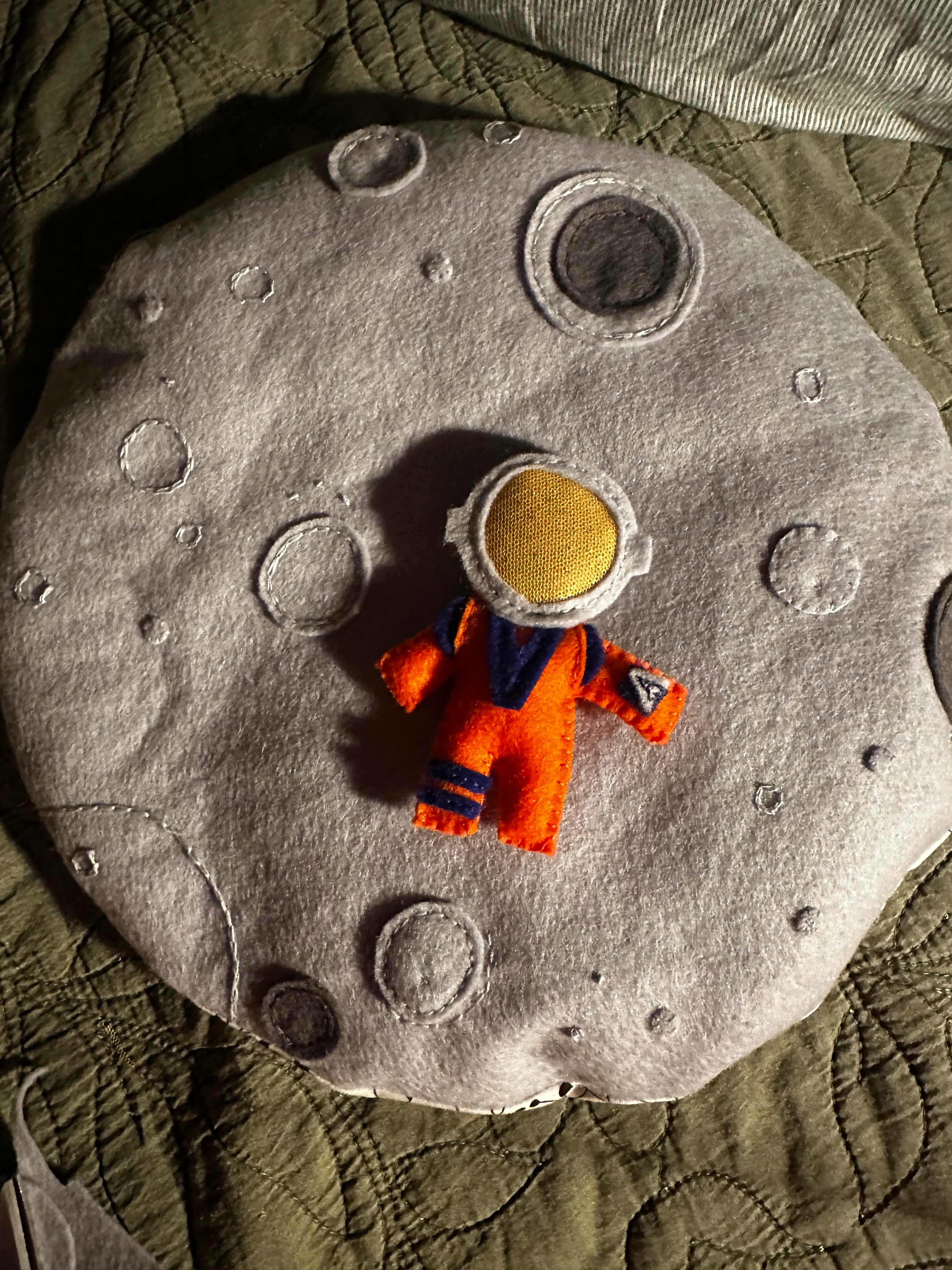 Moon felt play  mat