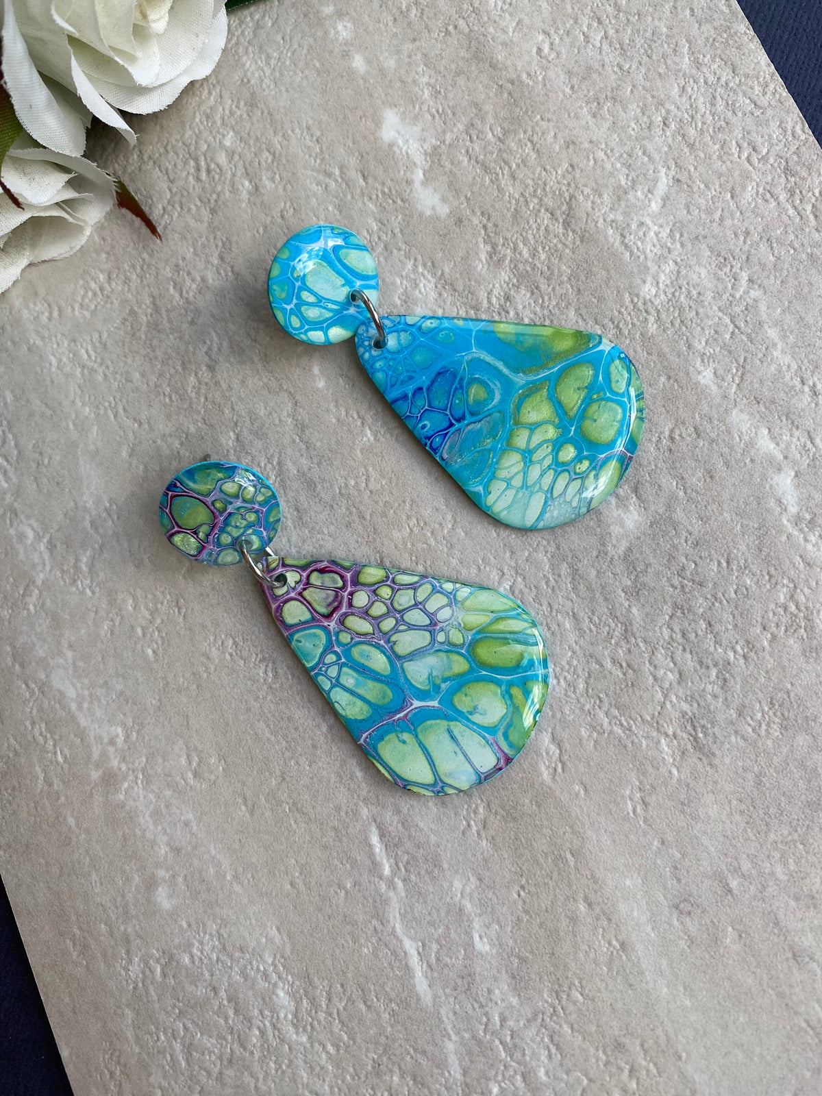 Unmatched Arty Stud Dangle Earrings