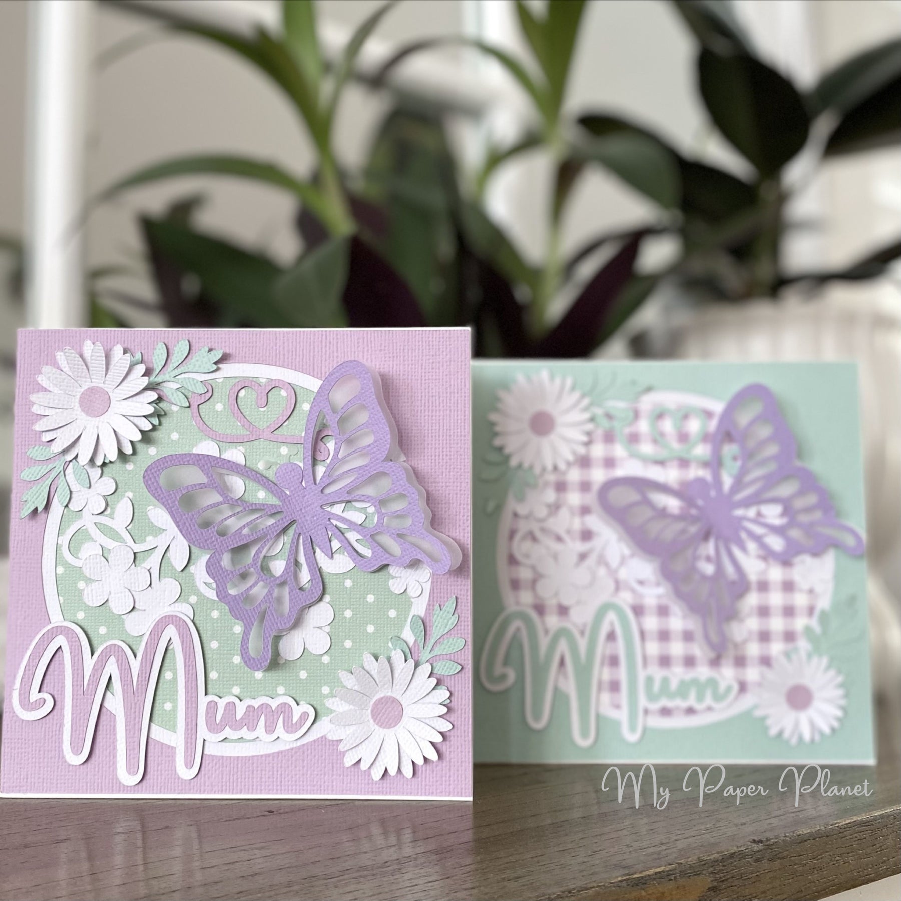 Butterfly Mum Mother's day, birthday greeting card.