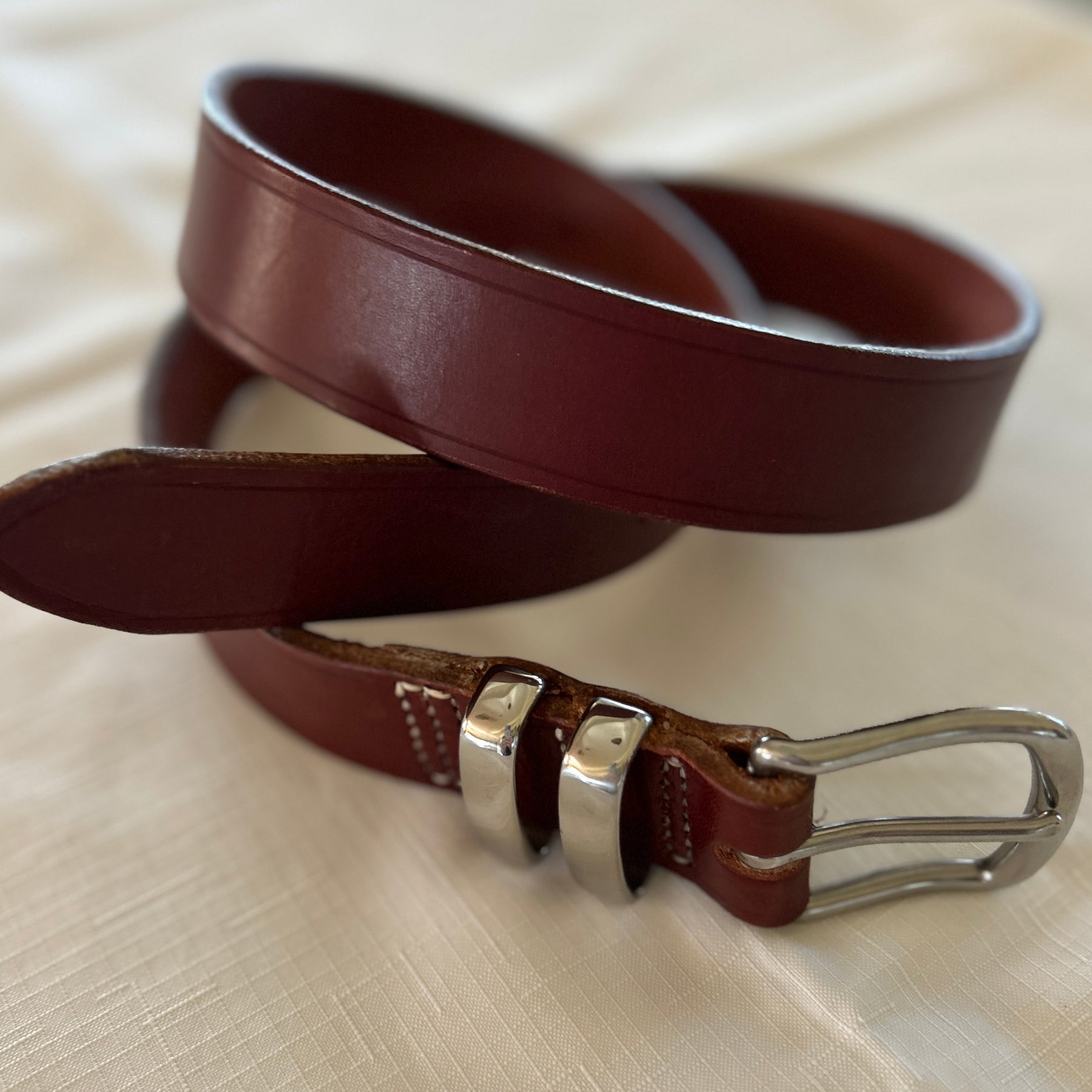 Chestnut Leather Belt (40”)