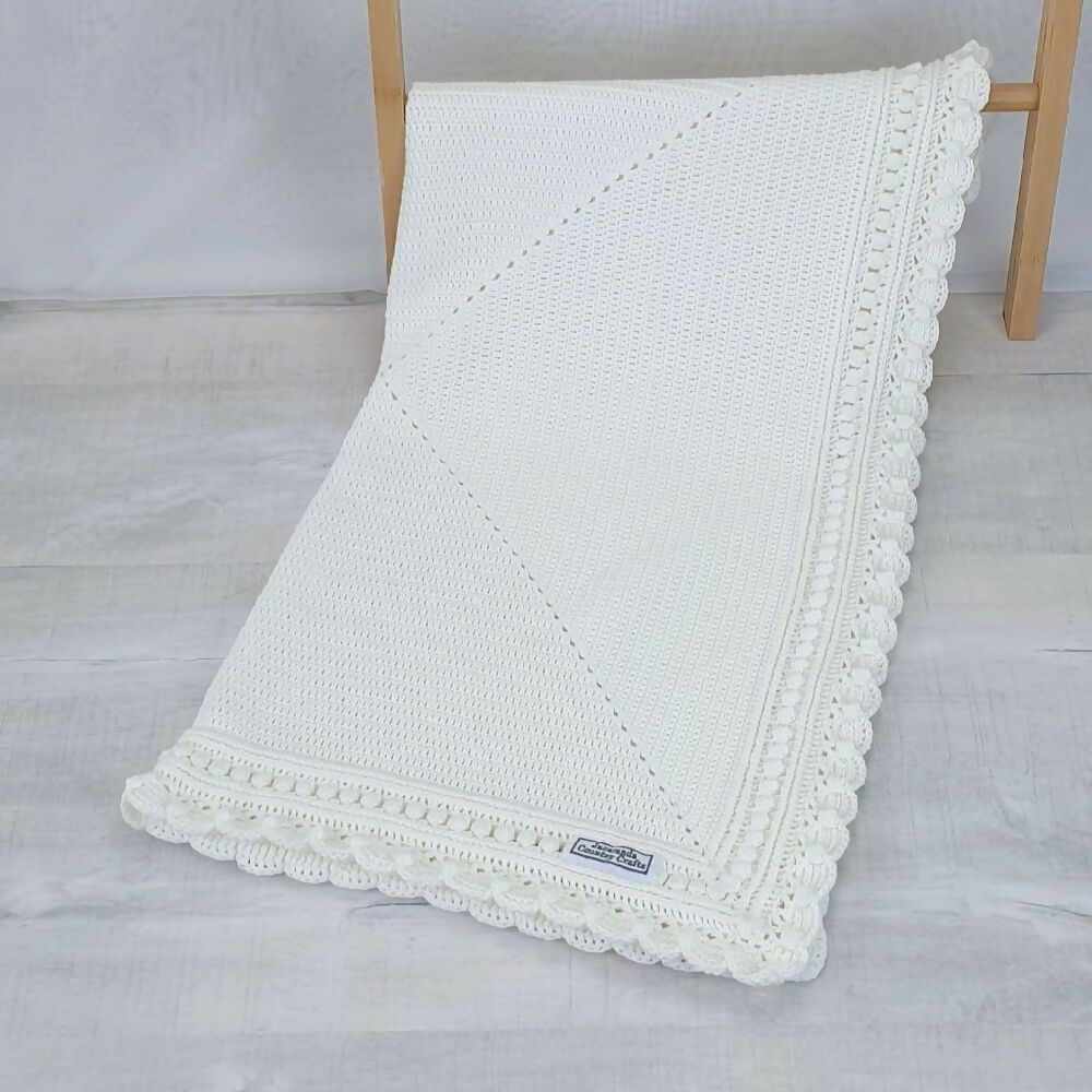 Magnolia Wool Baby Blanket 2