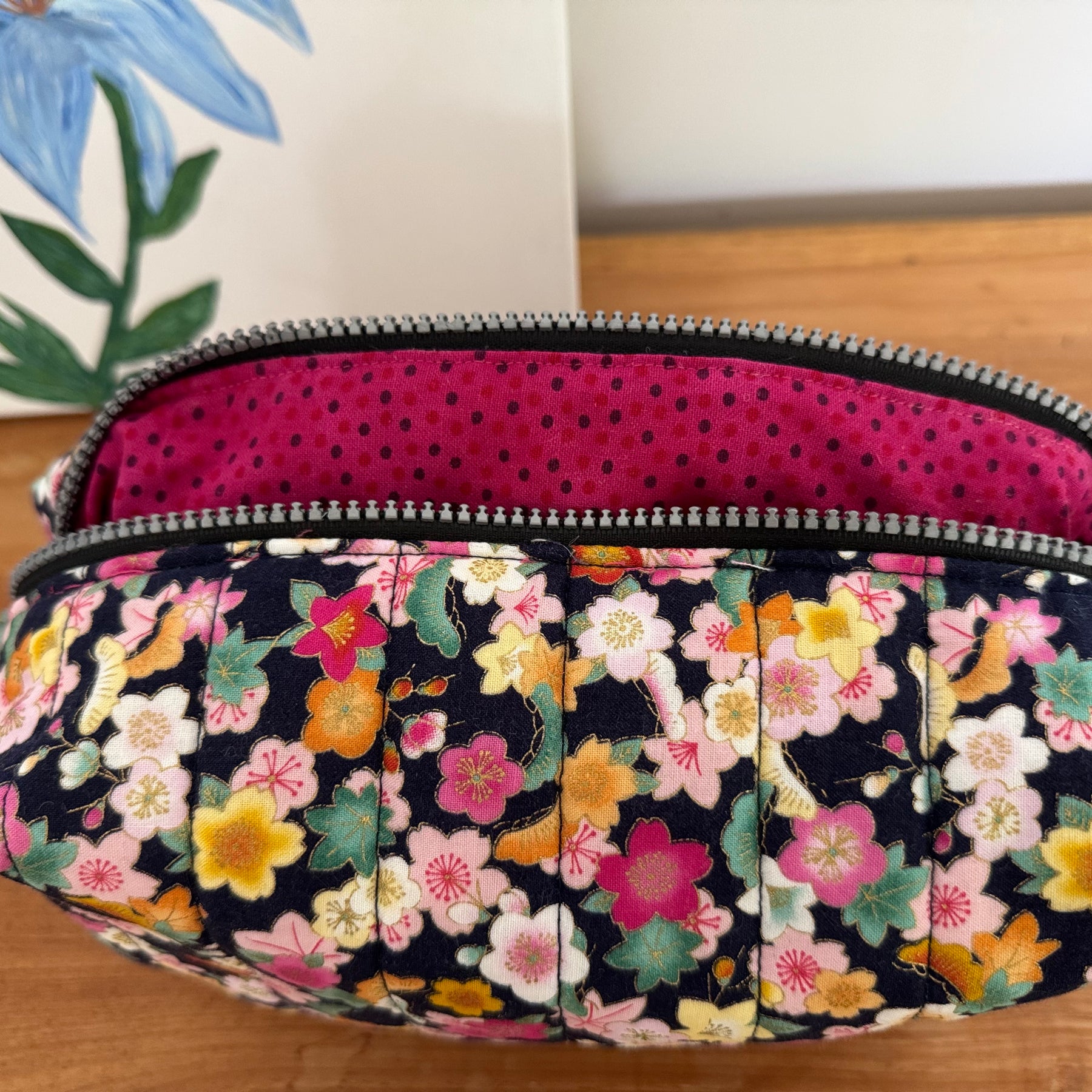 Quilted Box Pouch Bags