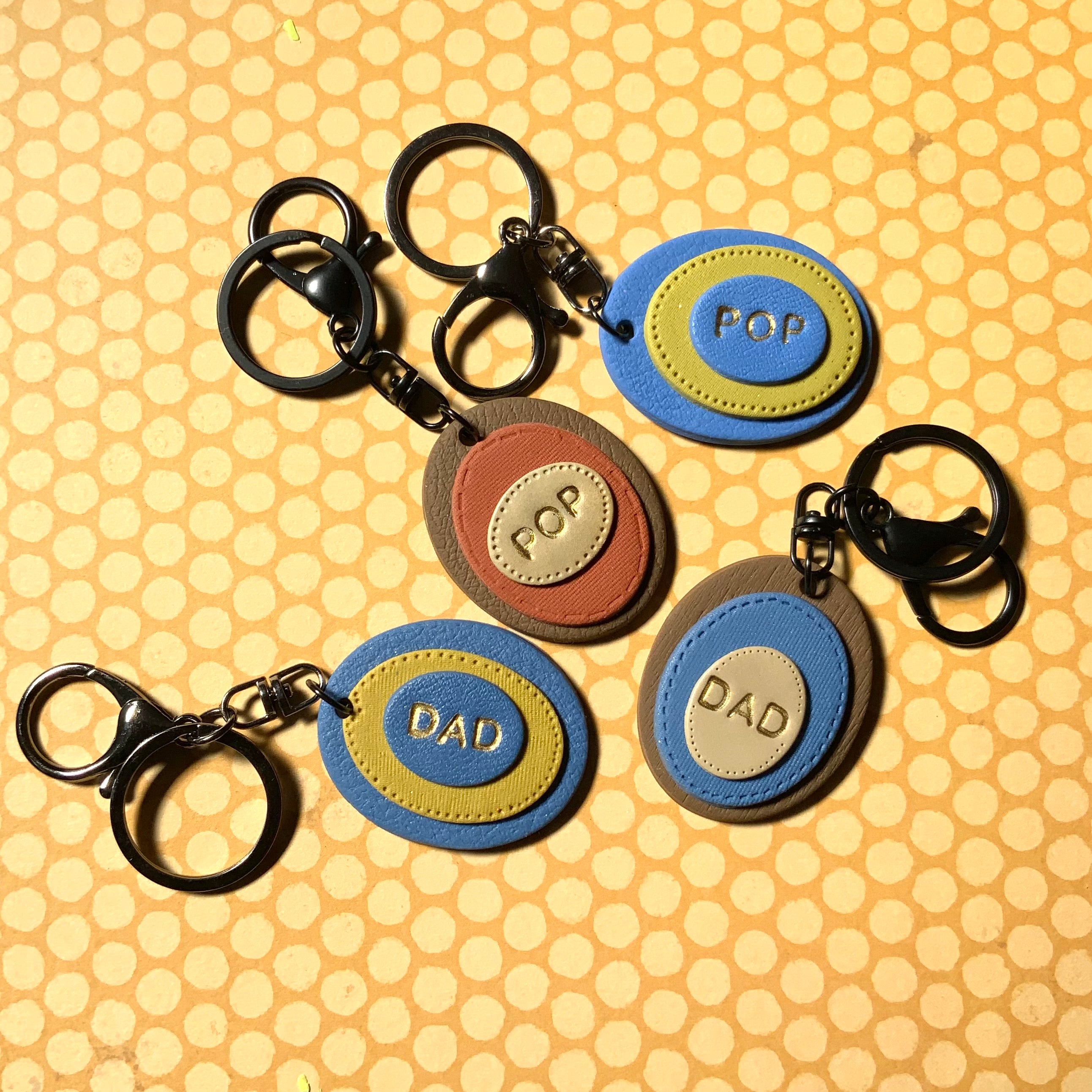 Not-So-Basic Basics | Keyrings For Him | Handmade Polymer Clay