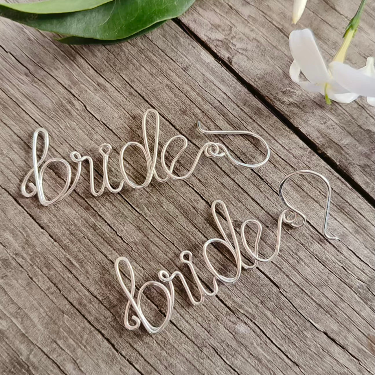 YOU CHOOSE! - Custom Curse-ive Word Earrings