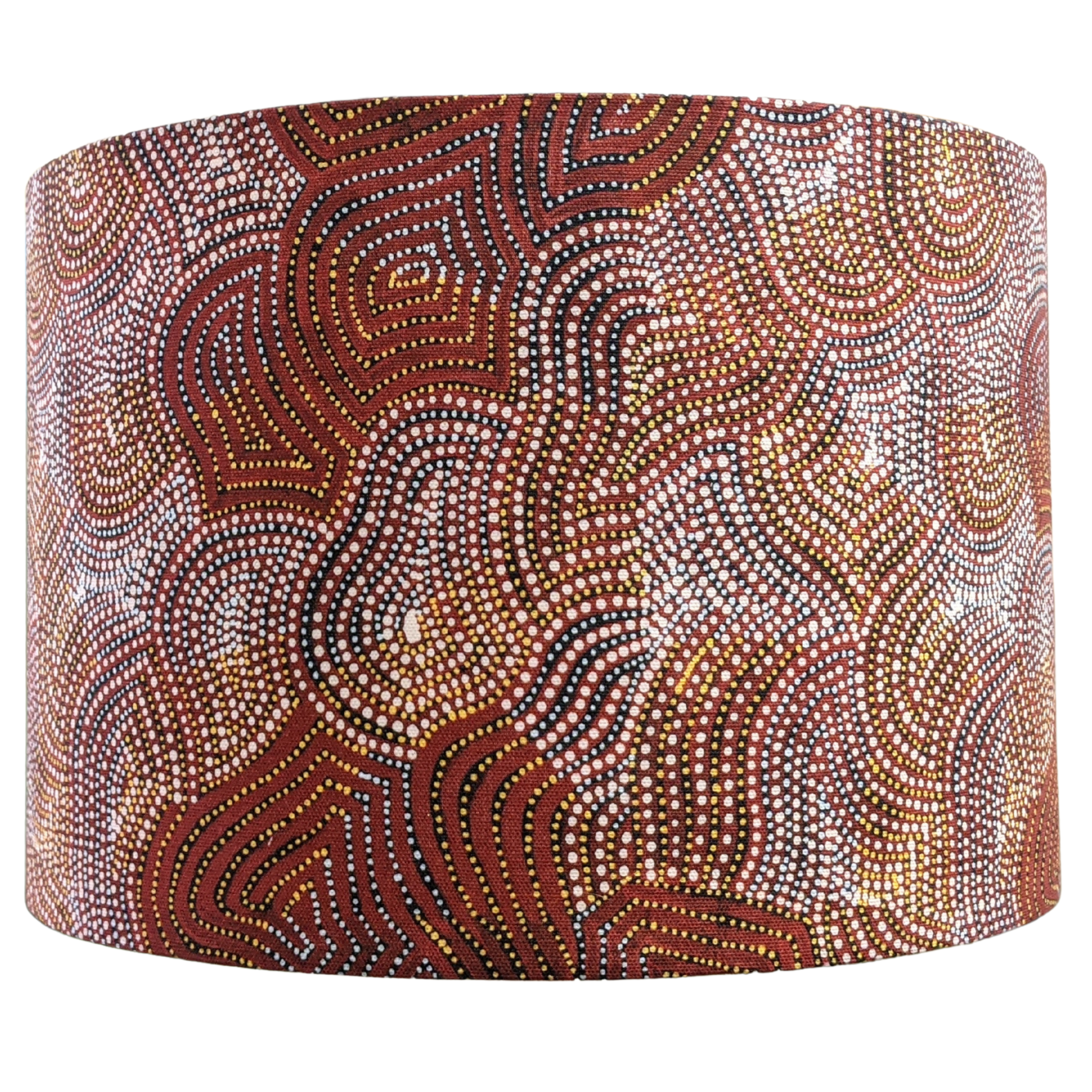Aboriginal art Jukurrpa lampshade - handmade by Emotive Collection Australia