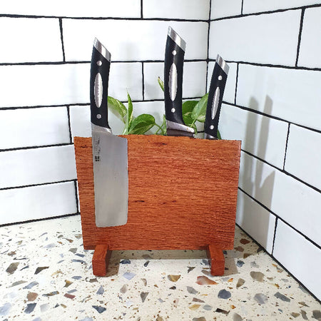 Magnetic Nine Knife Block,Made in W.A., Sheoak Timber , Knife Storage, Original Fifth Anniversary Present