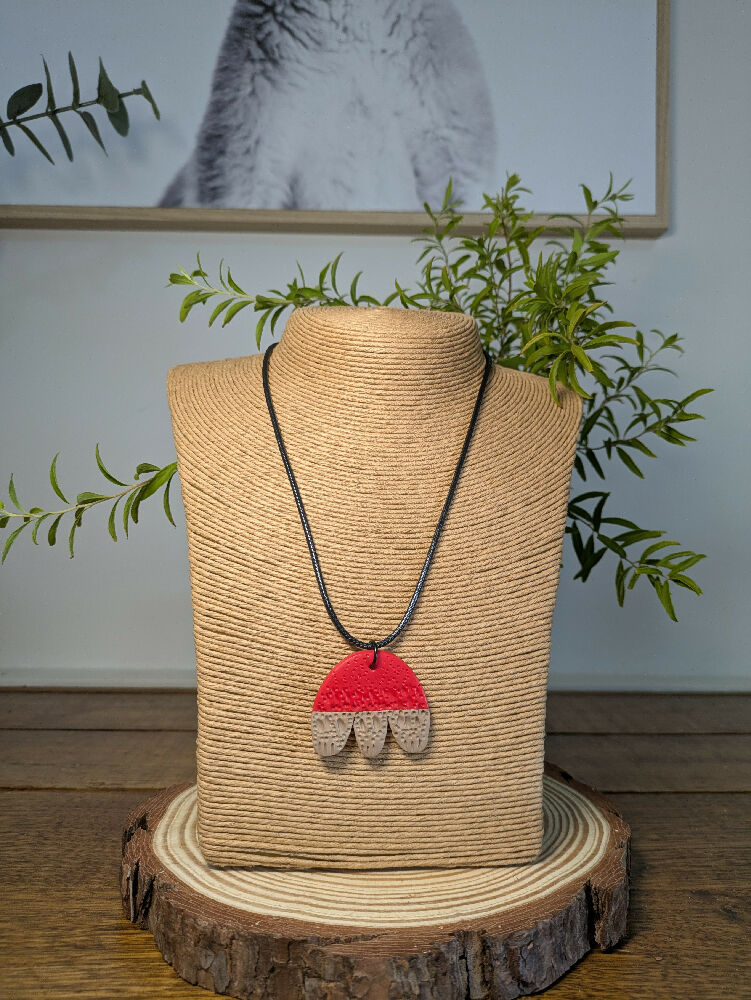 Red & Coffee Pendant 2