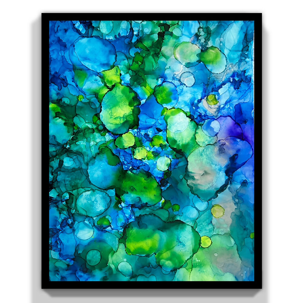 Blue Green Black Frame