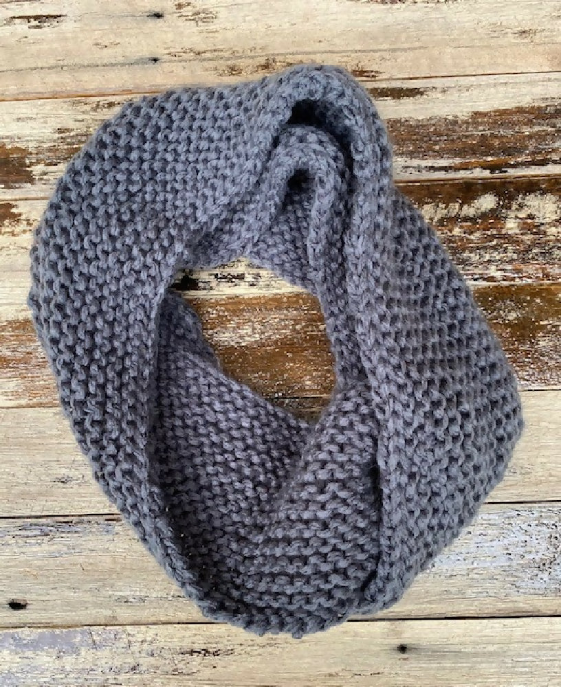 DOWNLOAD - Knitting Pattern Infinity Cowl Scarf Loopy Scarf