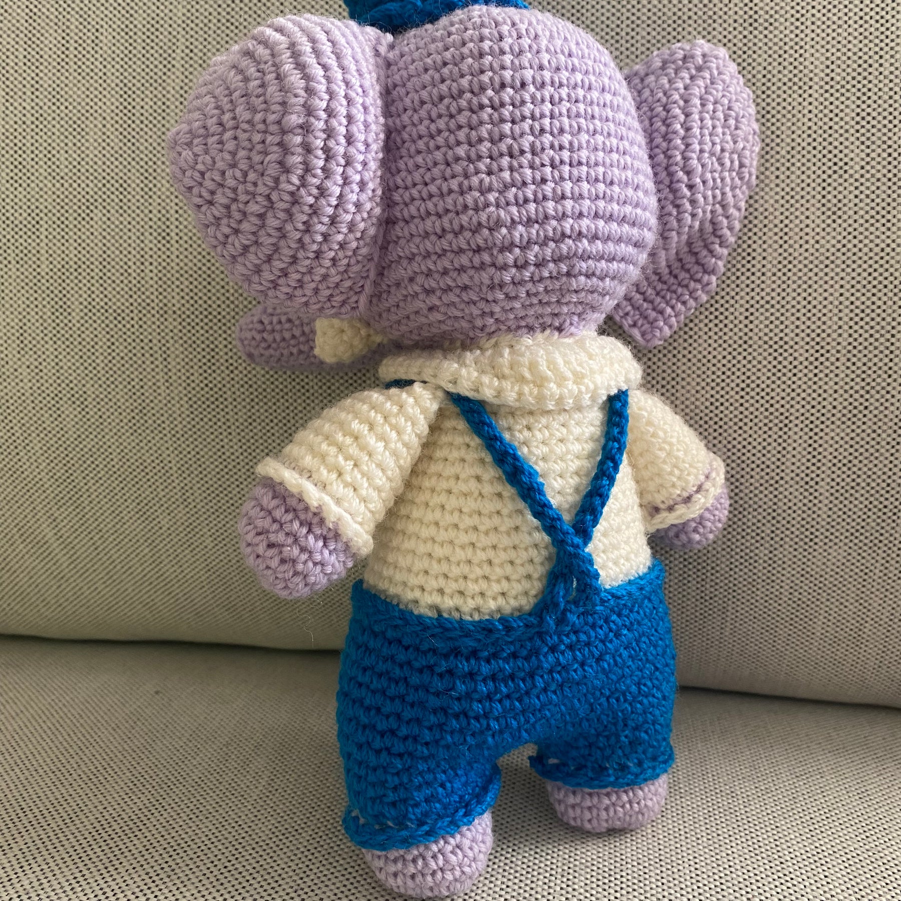 Ollie the Elephant - crocheted toy