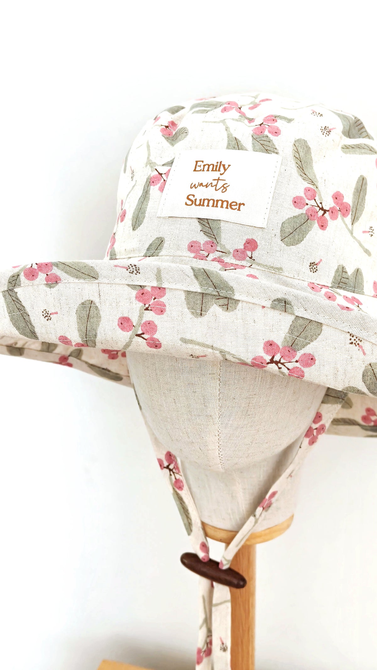 Adult Wide Brim Cotton Summer Sun Hat, Adult Floral Summer Hat