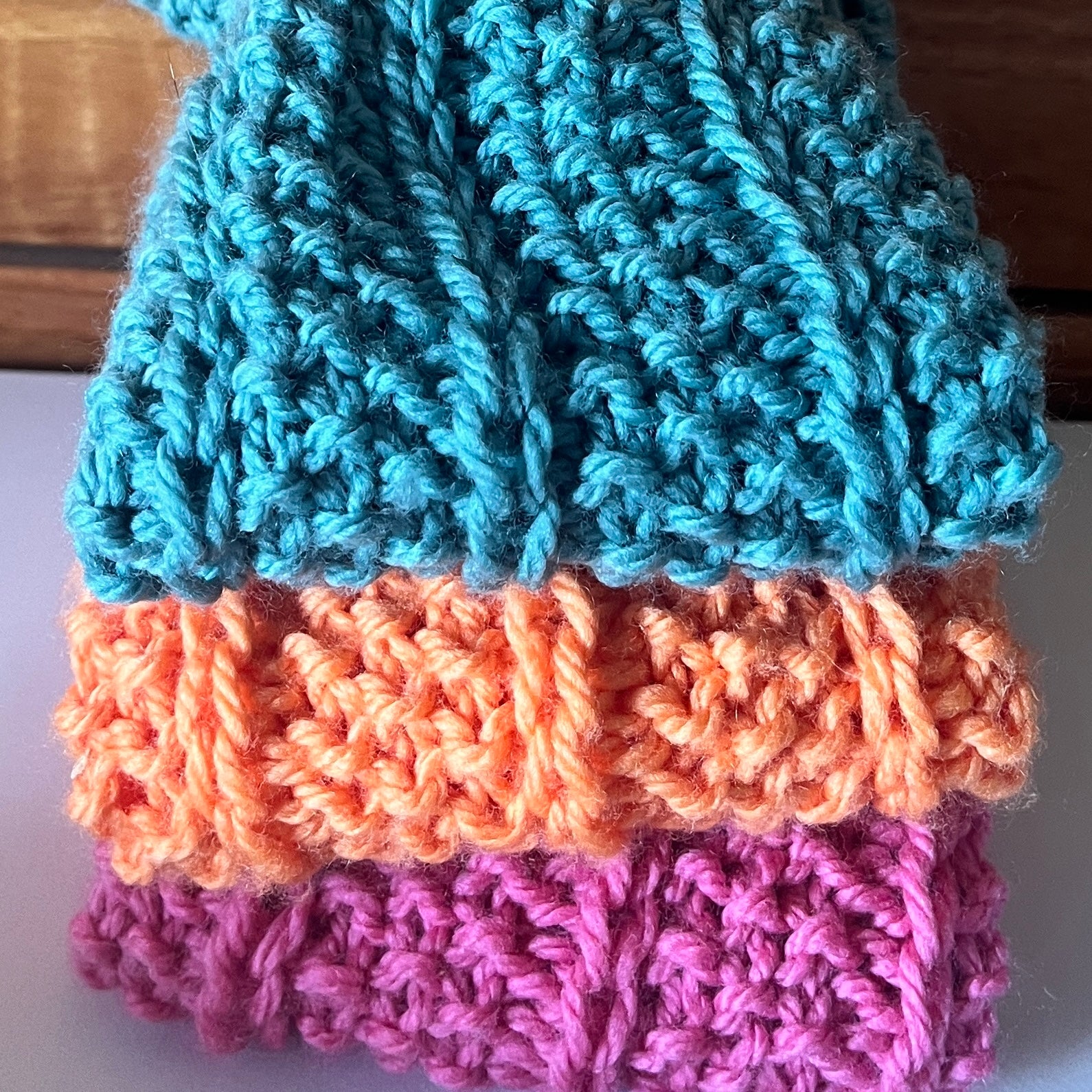 100% wool hand knitted hale twist Earwarmer headband