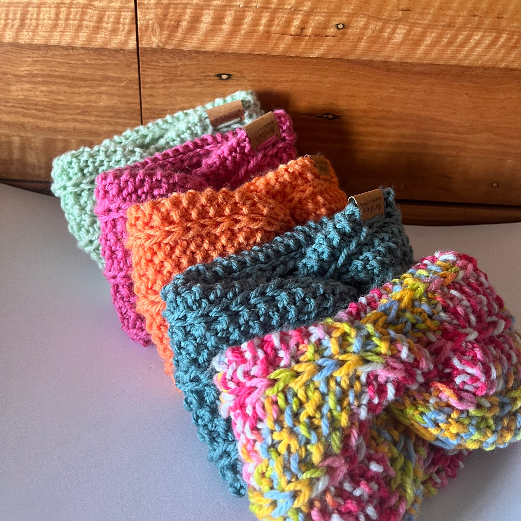 100% wool hand knitted hale twist Earwarmer headband