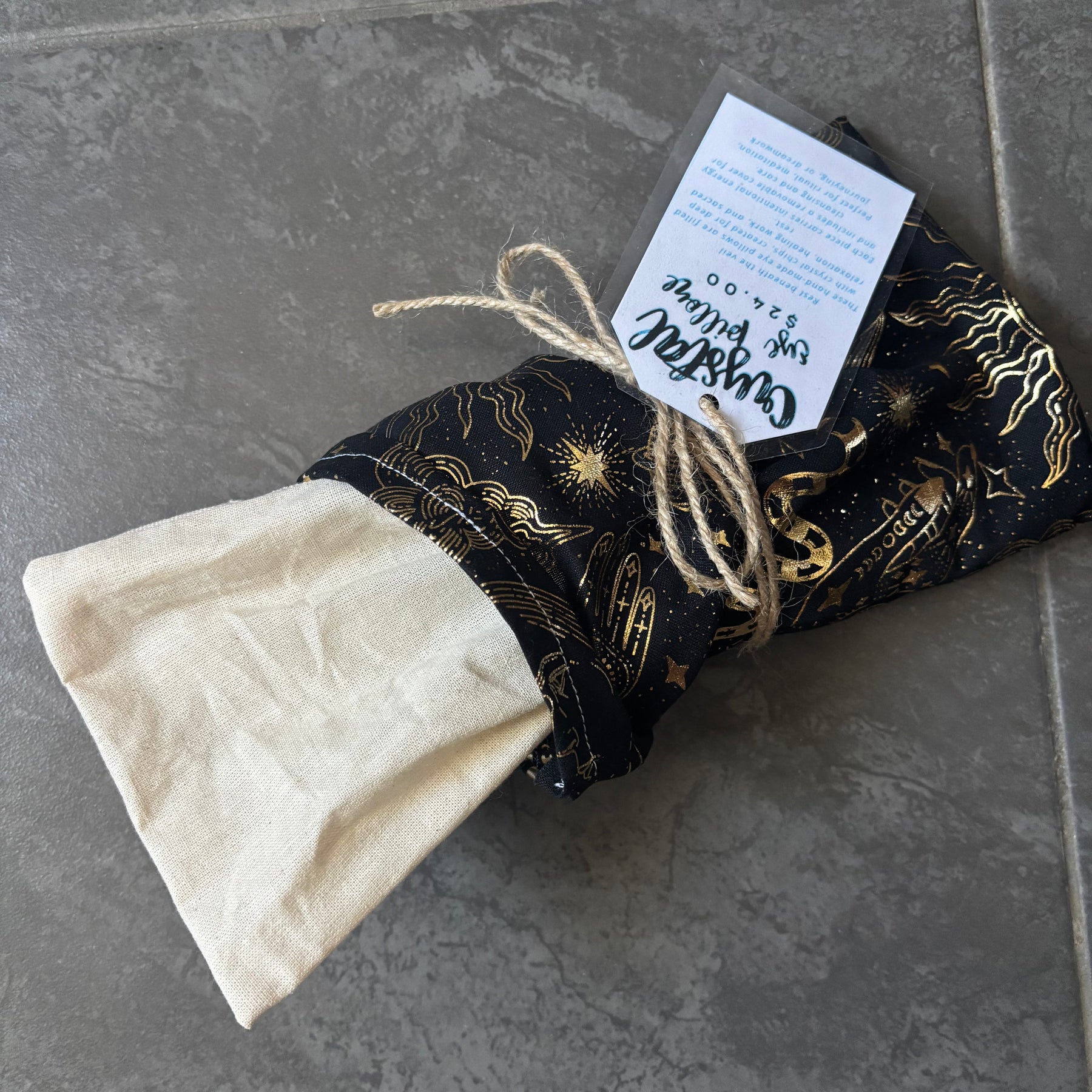 Crystal eye pillow- Sun & Moon