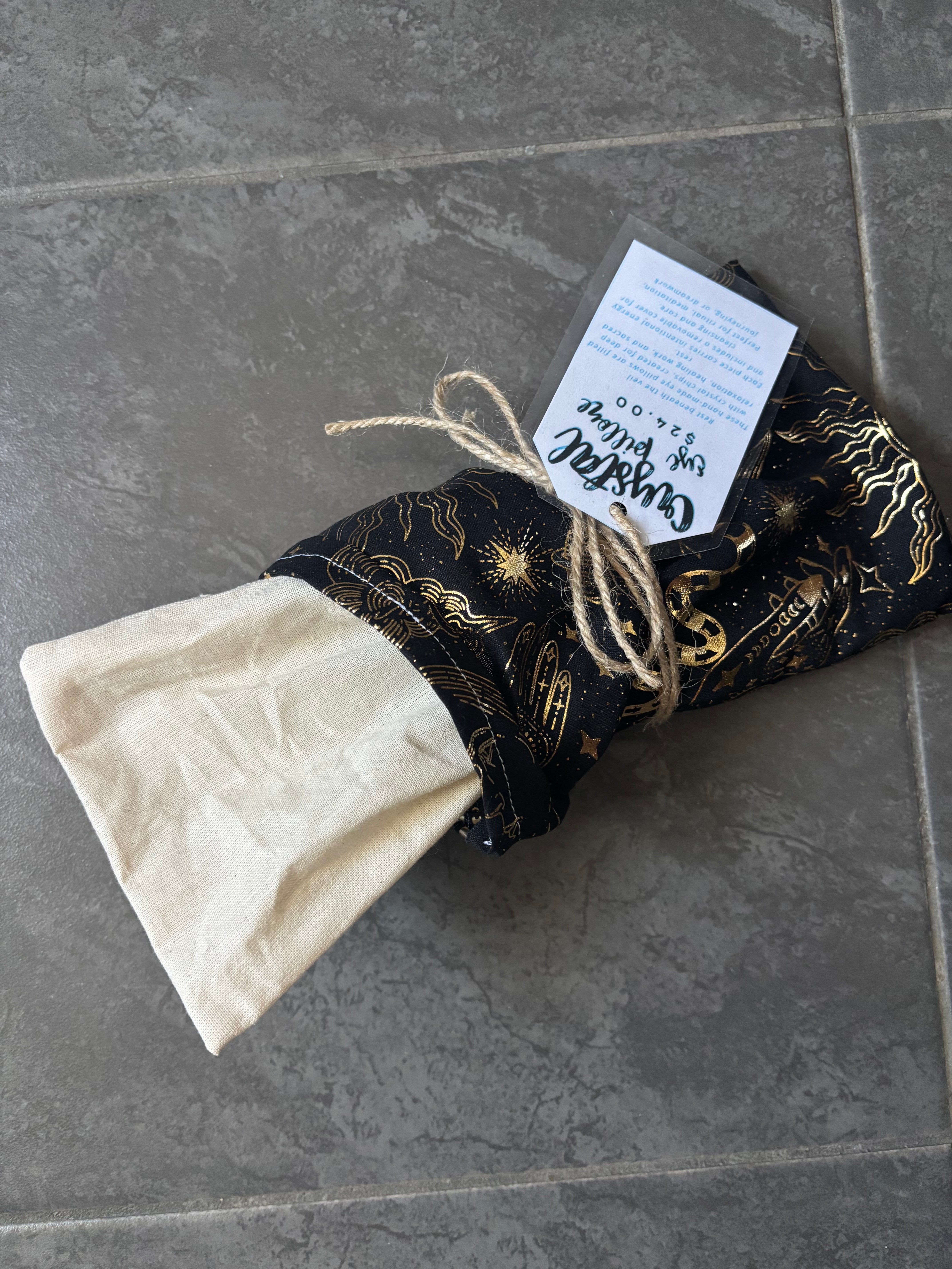 Crystal eye pillow- Sun & Moon