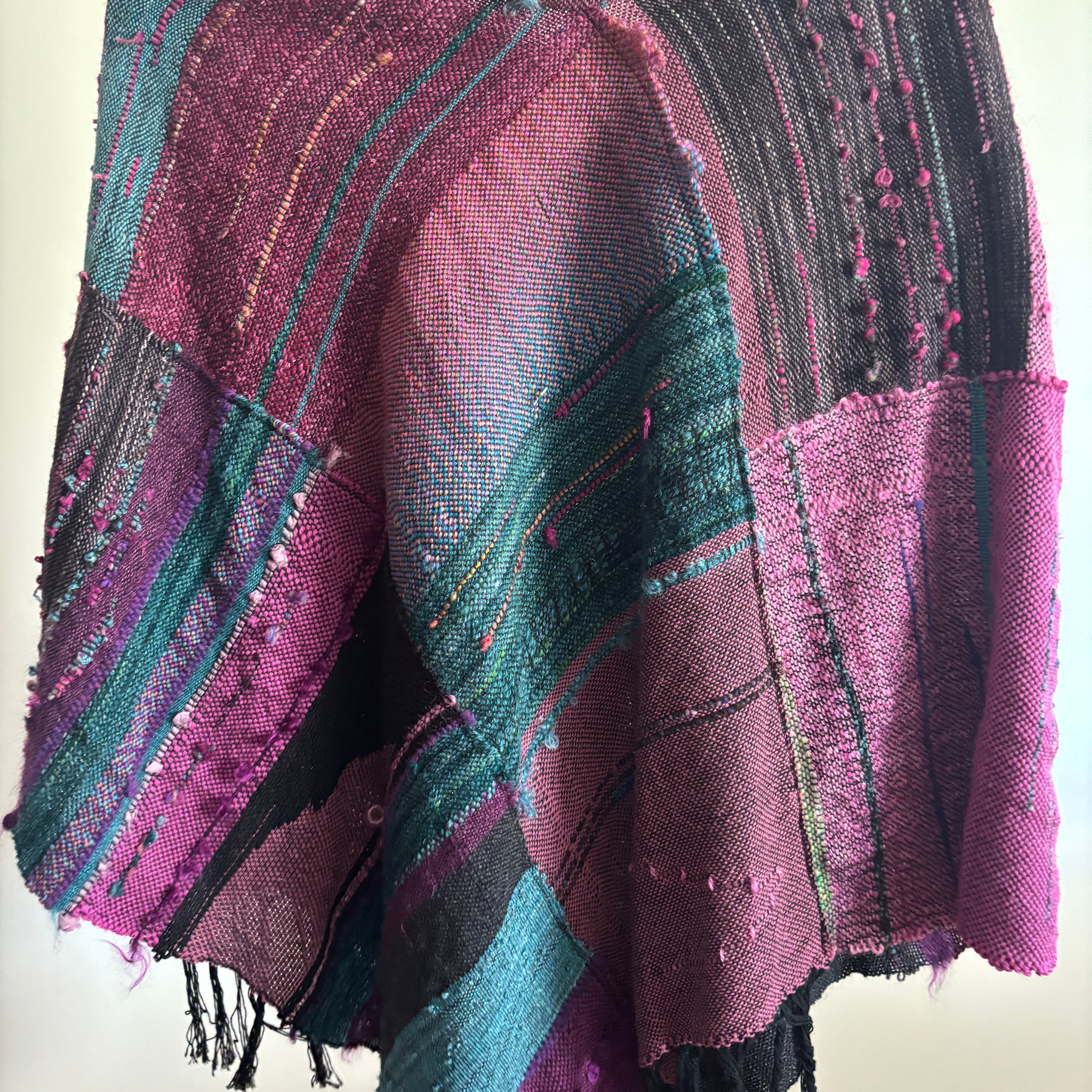 Handwoven Poncho - Art To Wear Original - Great For Travel