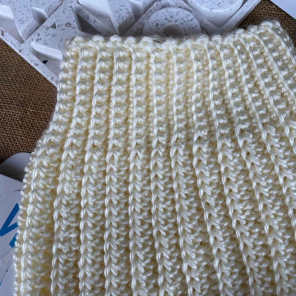 Handmade crochet | baby pants | cream | Flexible fit