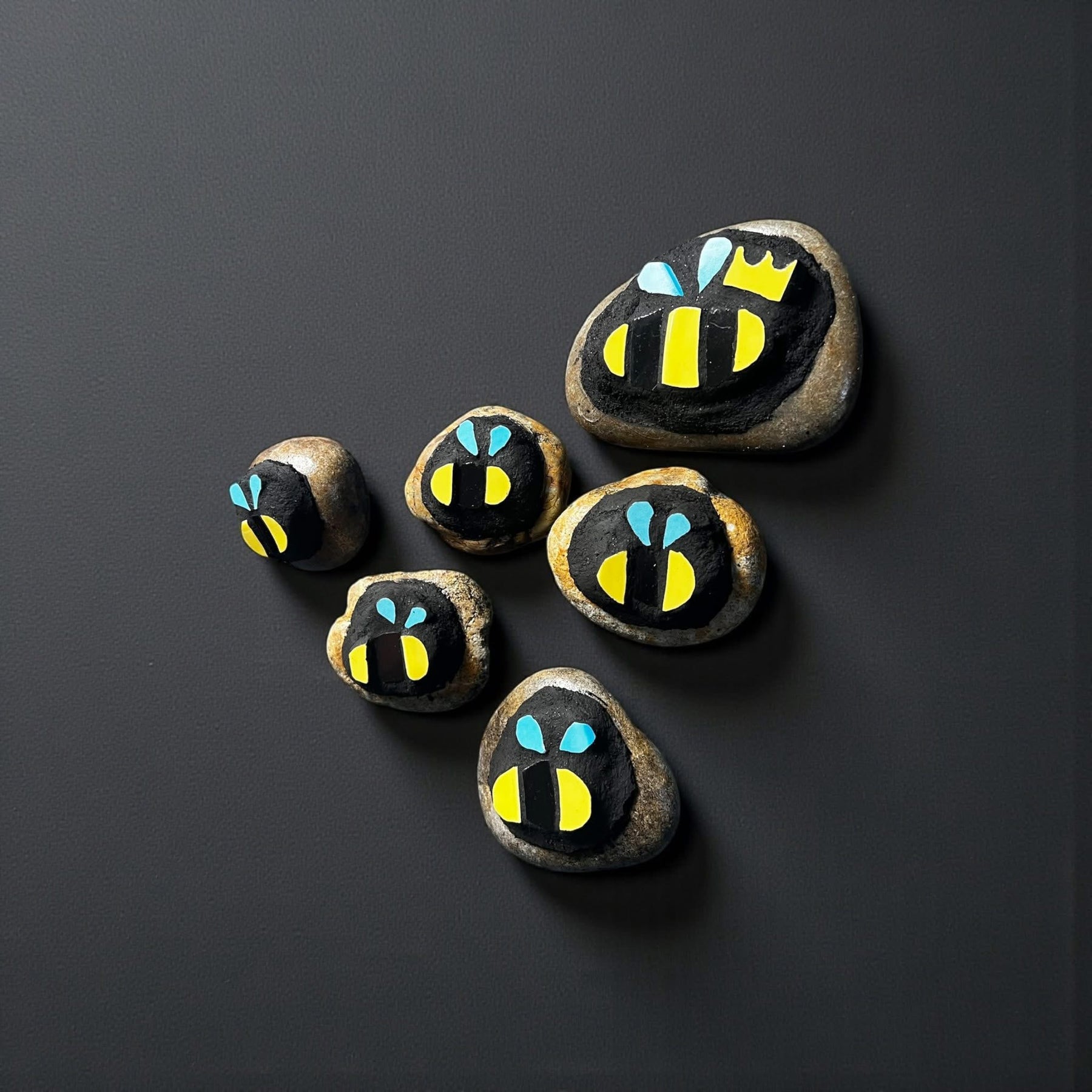 Mosaic Stones. Queen Bee & her Workers.