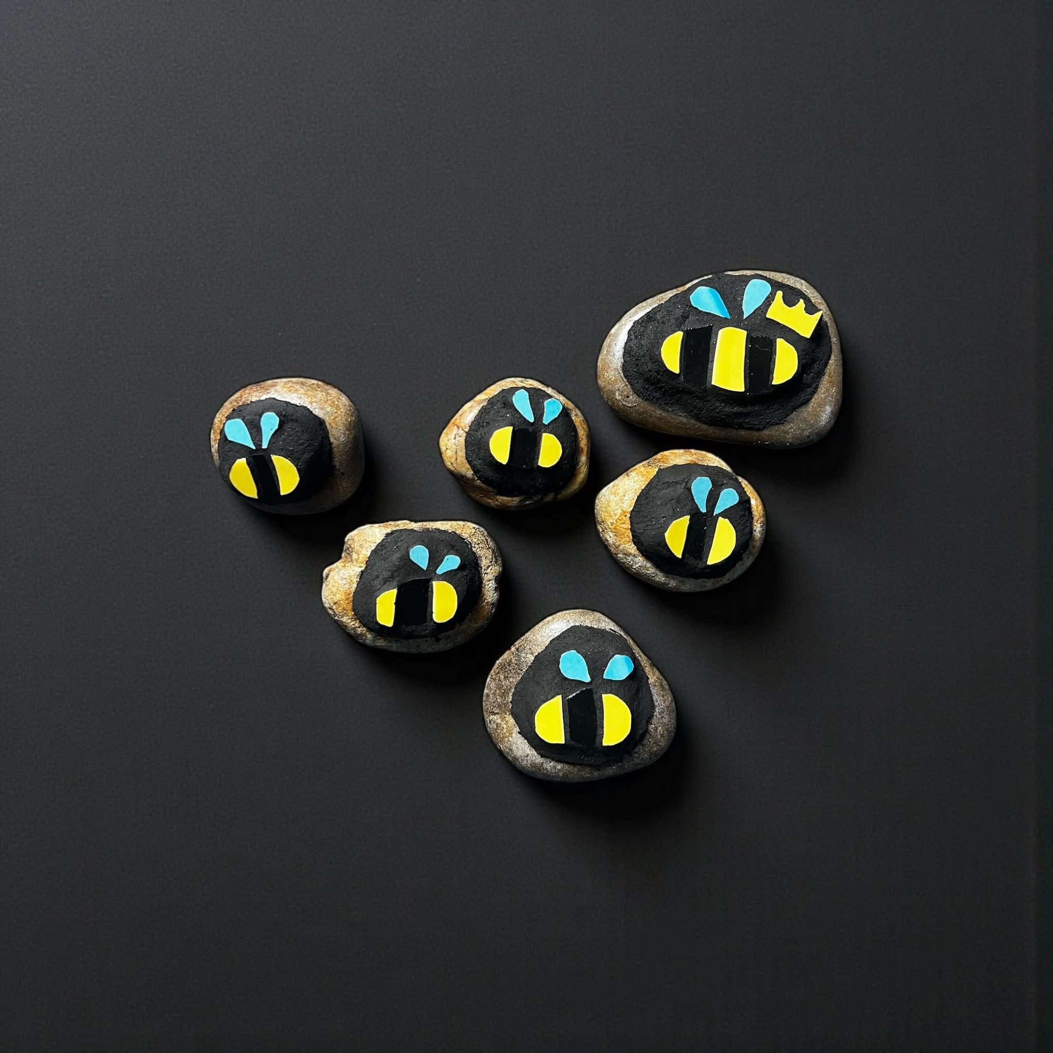 Mosaic Stones. Queen Bee & her Workers.