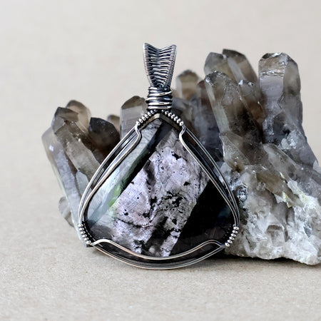 Handcrafted Hypersthene Pendant - Talisman of Vision