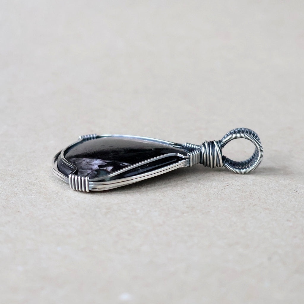 Handcrafted Hypersthene Pendant - Talisman of Vision