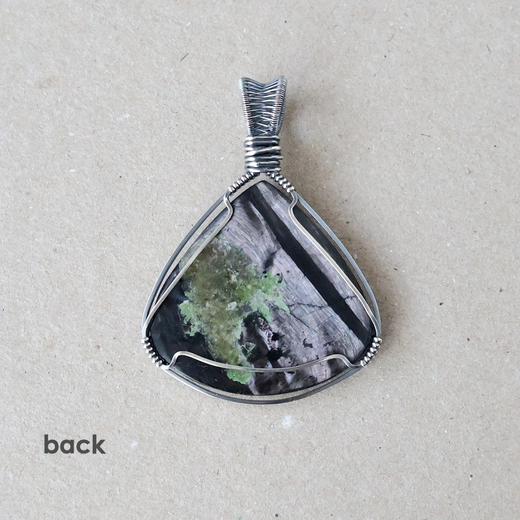 Handcrafted Hypersthene Pendant - Talisman of Vision