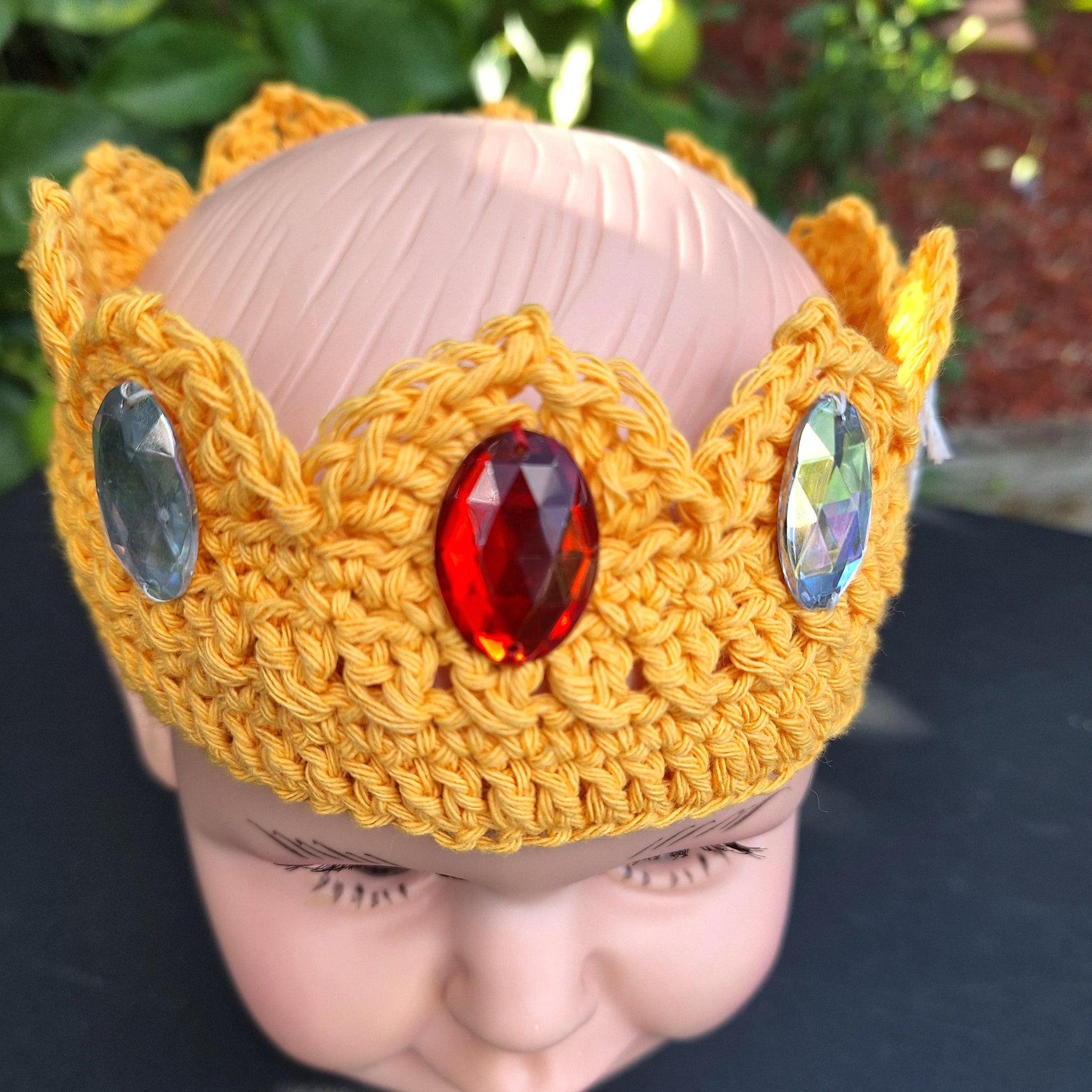Handmade crochet Crowns with bling