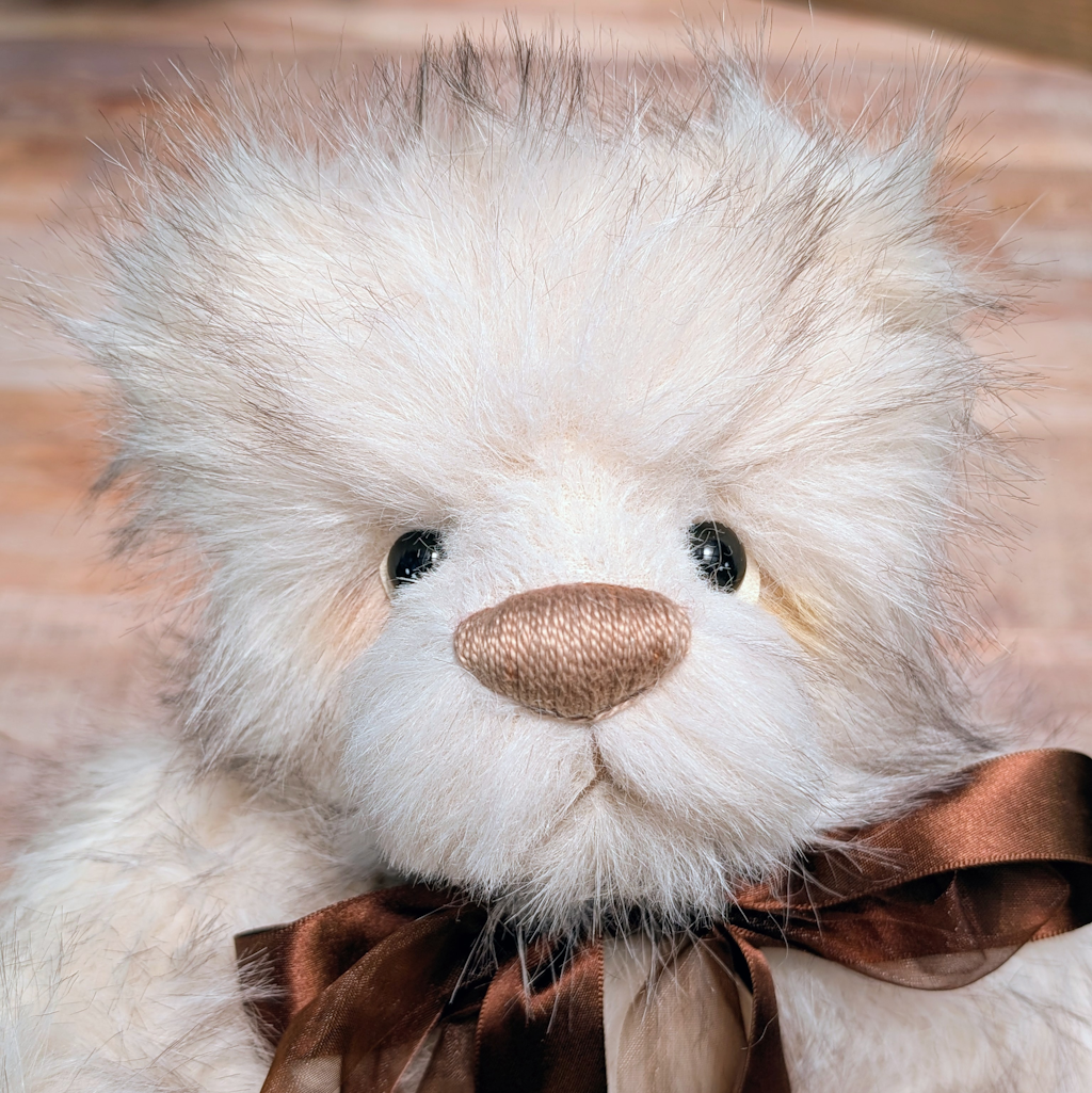 Handmade Collectable Teddy Bear,Artisan Cream Coloured Bear