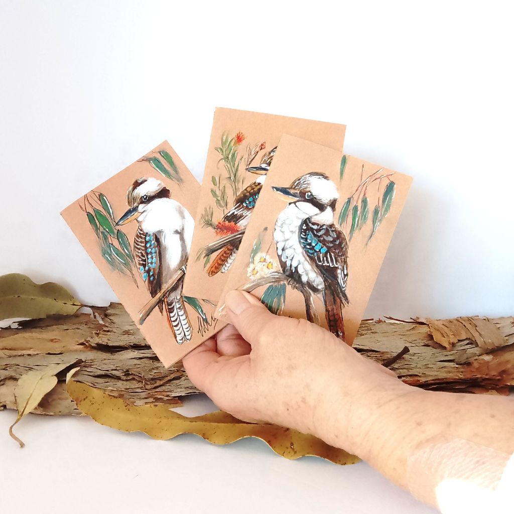 Kookaburra Handpainted Pocket Notebooks