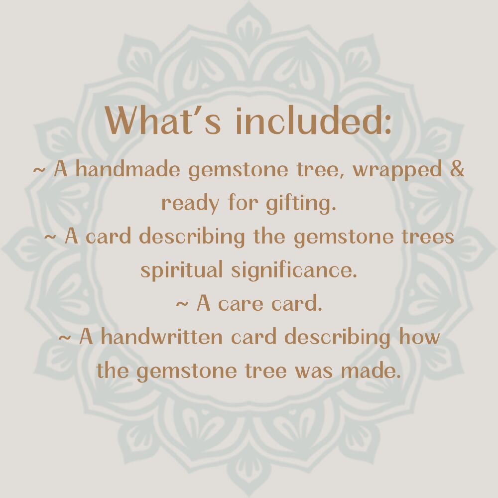 Gemstone tree ~ Manifestation ~ Agate & 8 Mixed gemstones