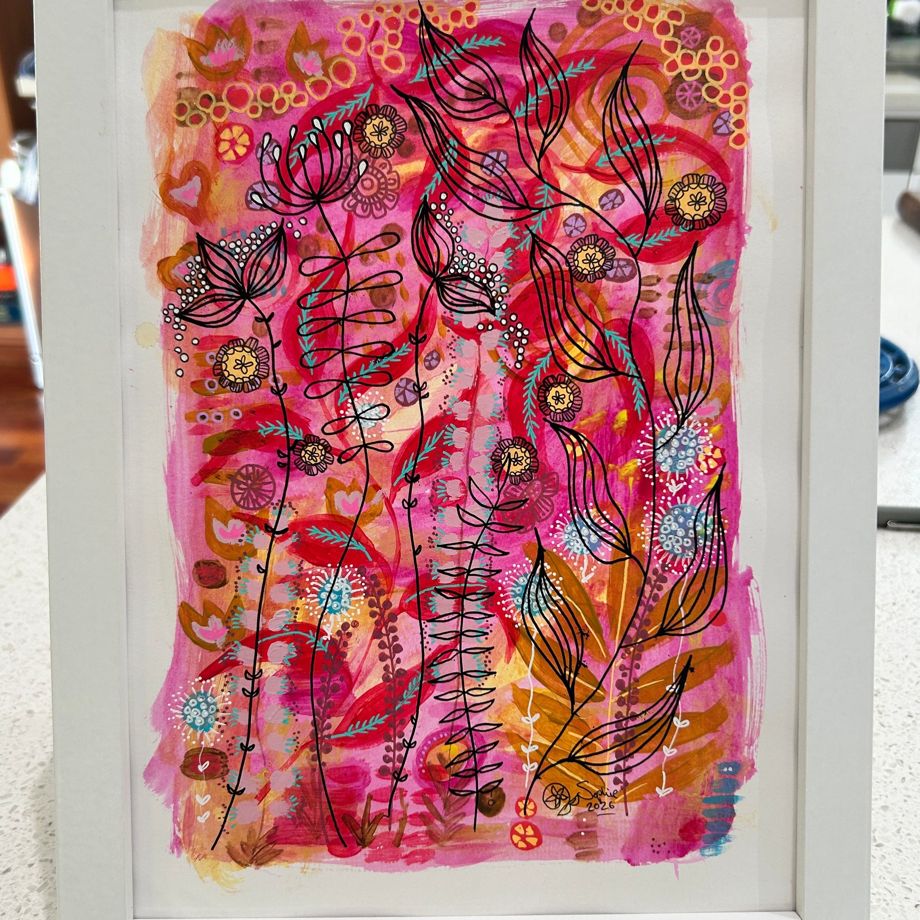 Original Hand Painted Artwork : Fine Lines of Summer