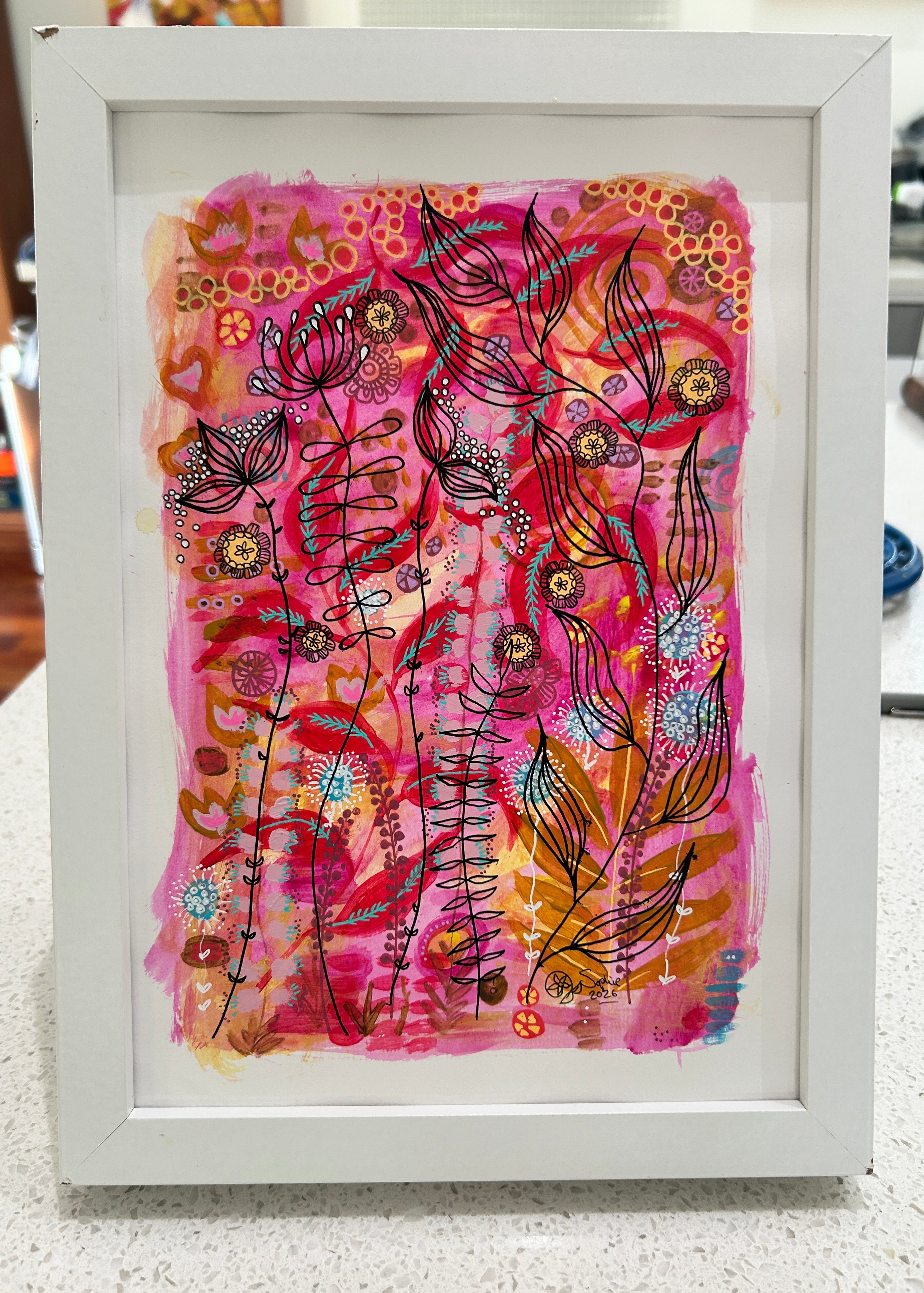 Original Hand Painted Artwork : Fine Lines of Summer