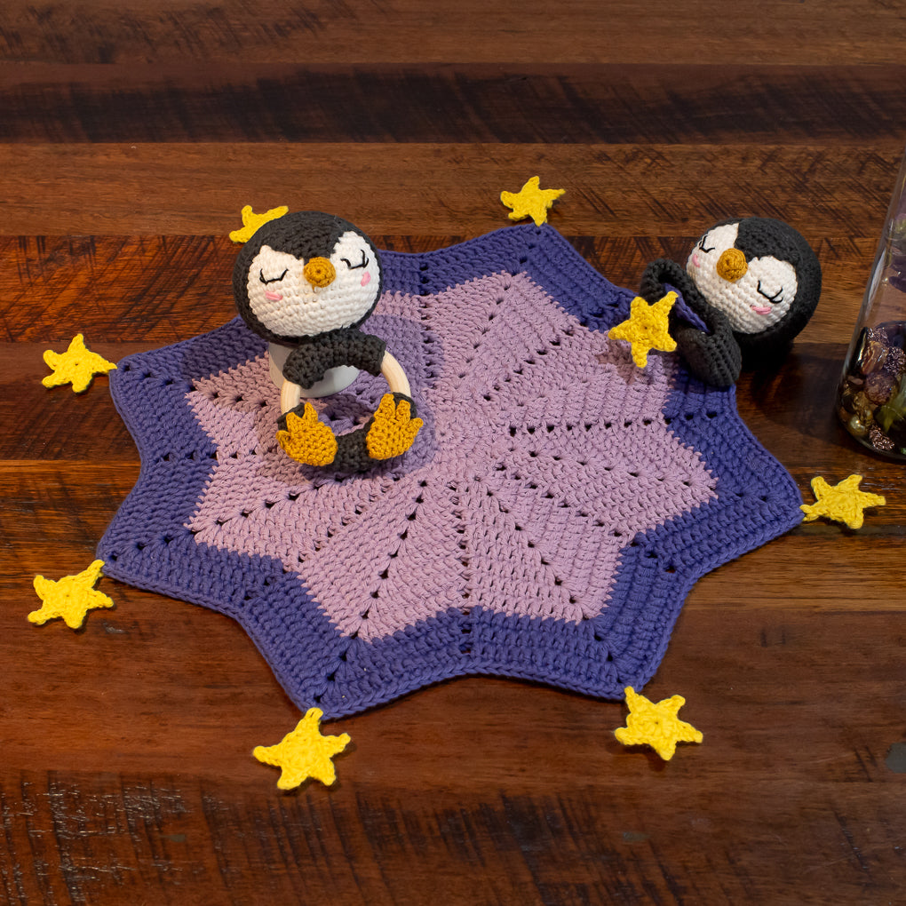 Baby Gift Sets - Lovey, Towel and Rattle - Penguin
