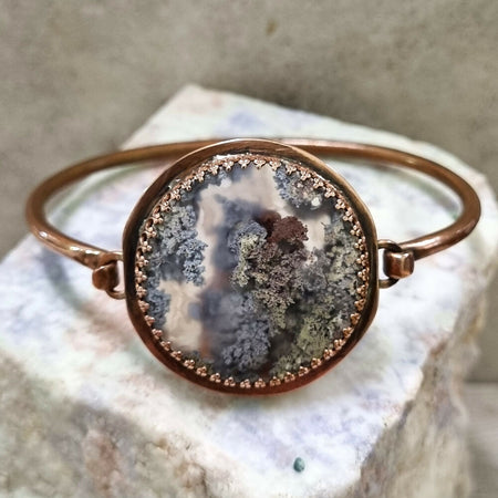 Moss Agate Bangle