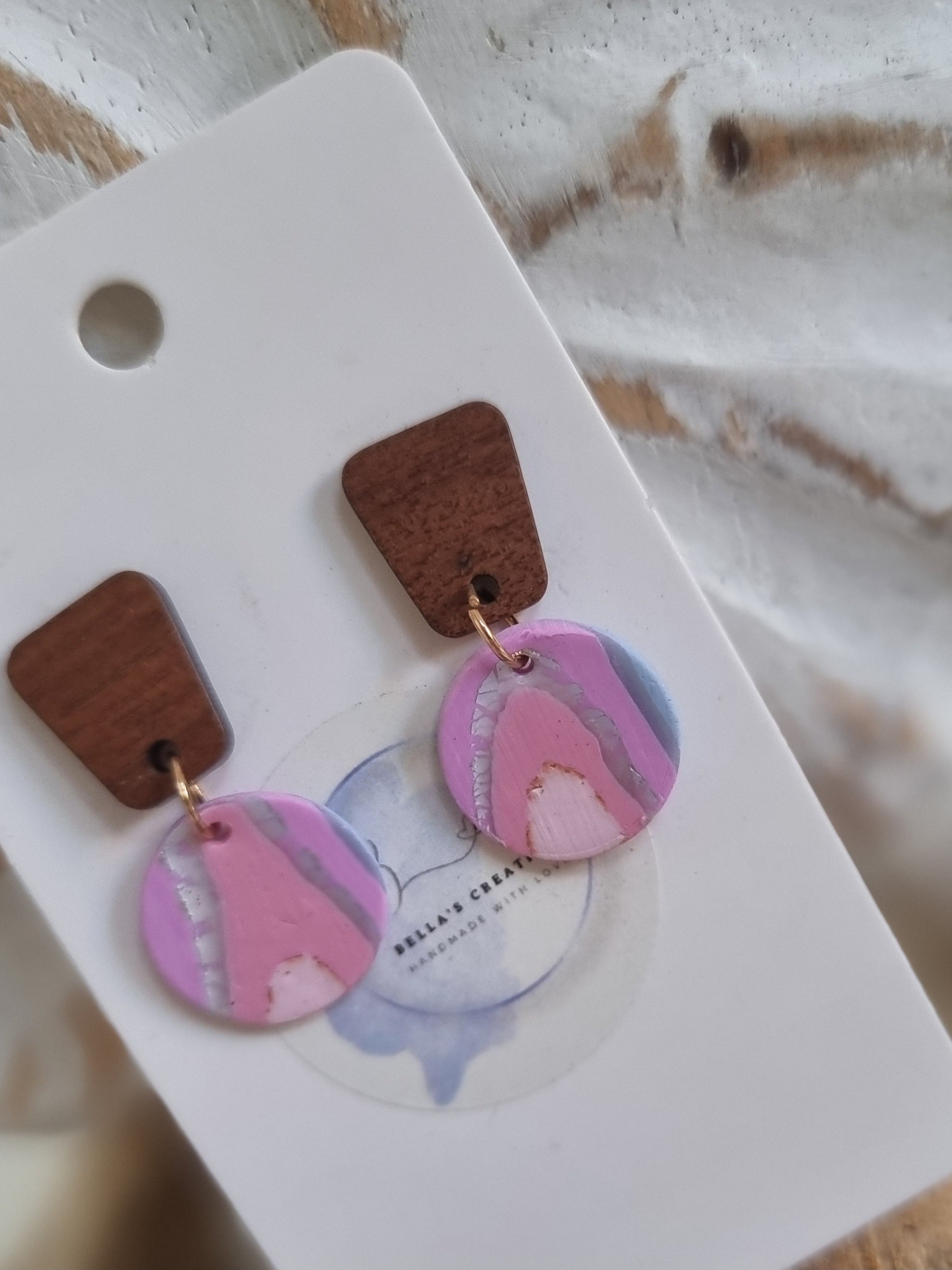 Pink Abstract Dangle