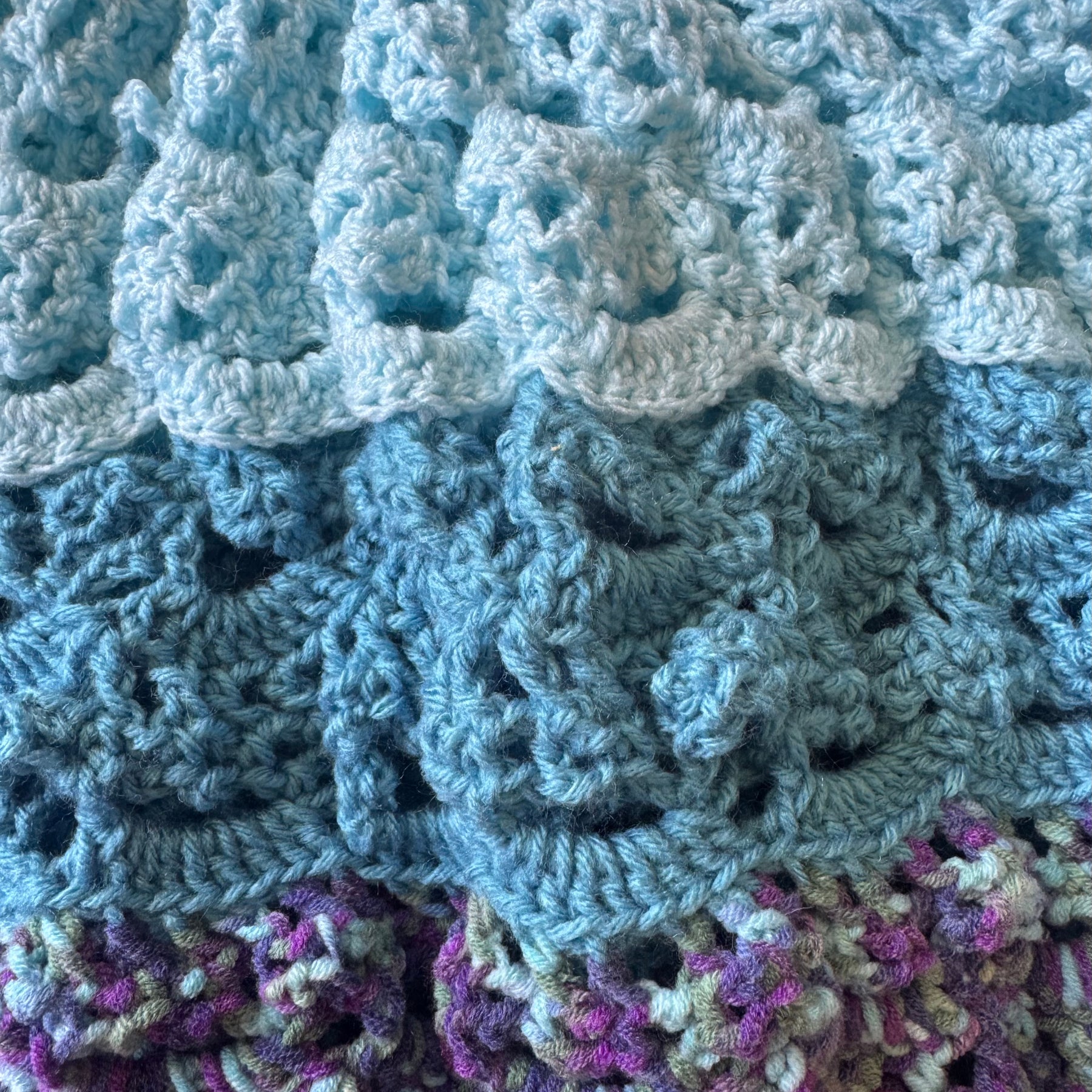 Teal & Purple Tiered Dress Size 0 Maxi Dress