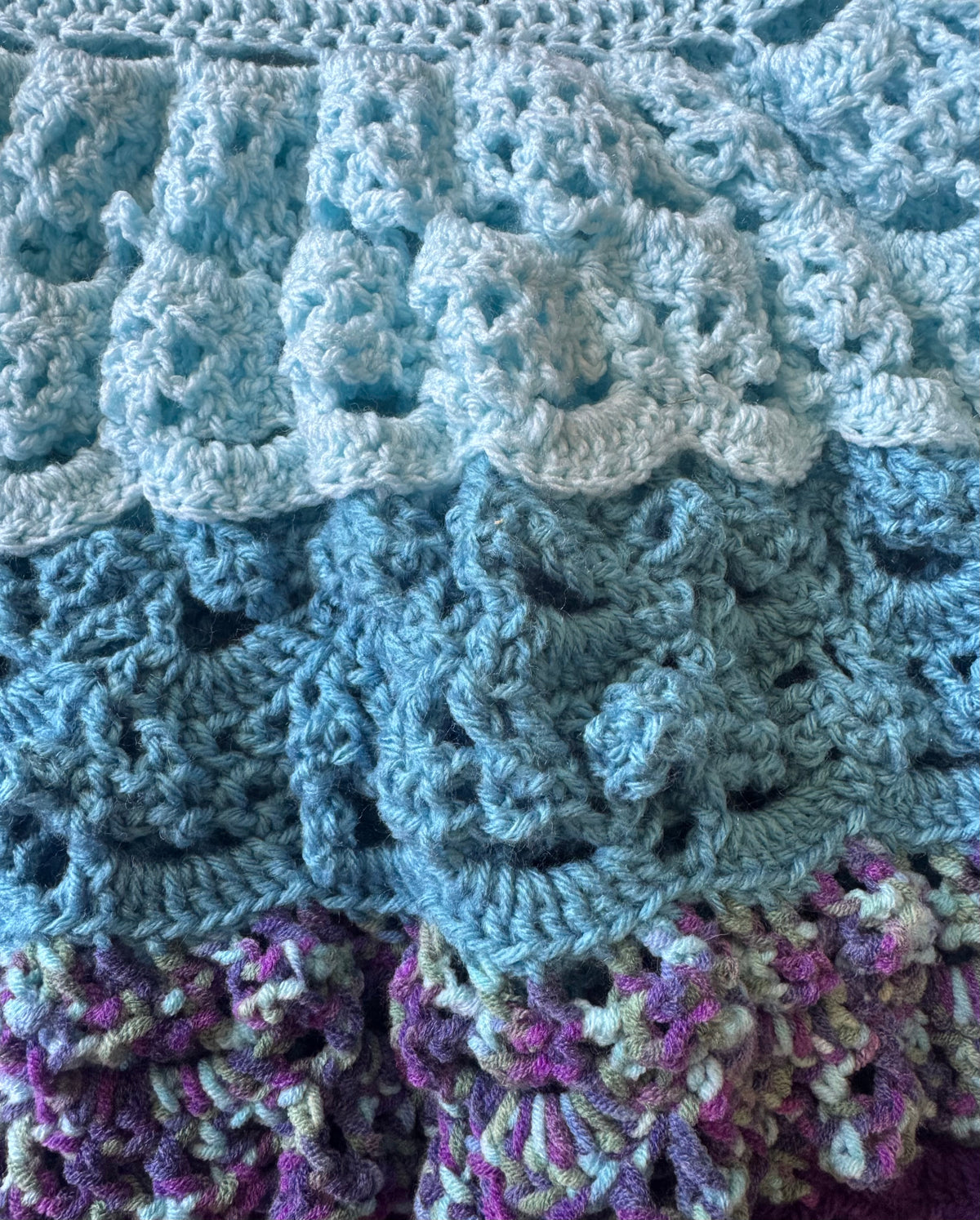 Teal & Purple Tiered Dress Size 0 Maxi Dress