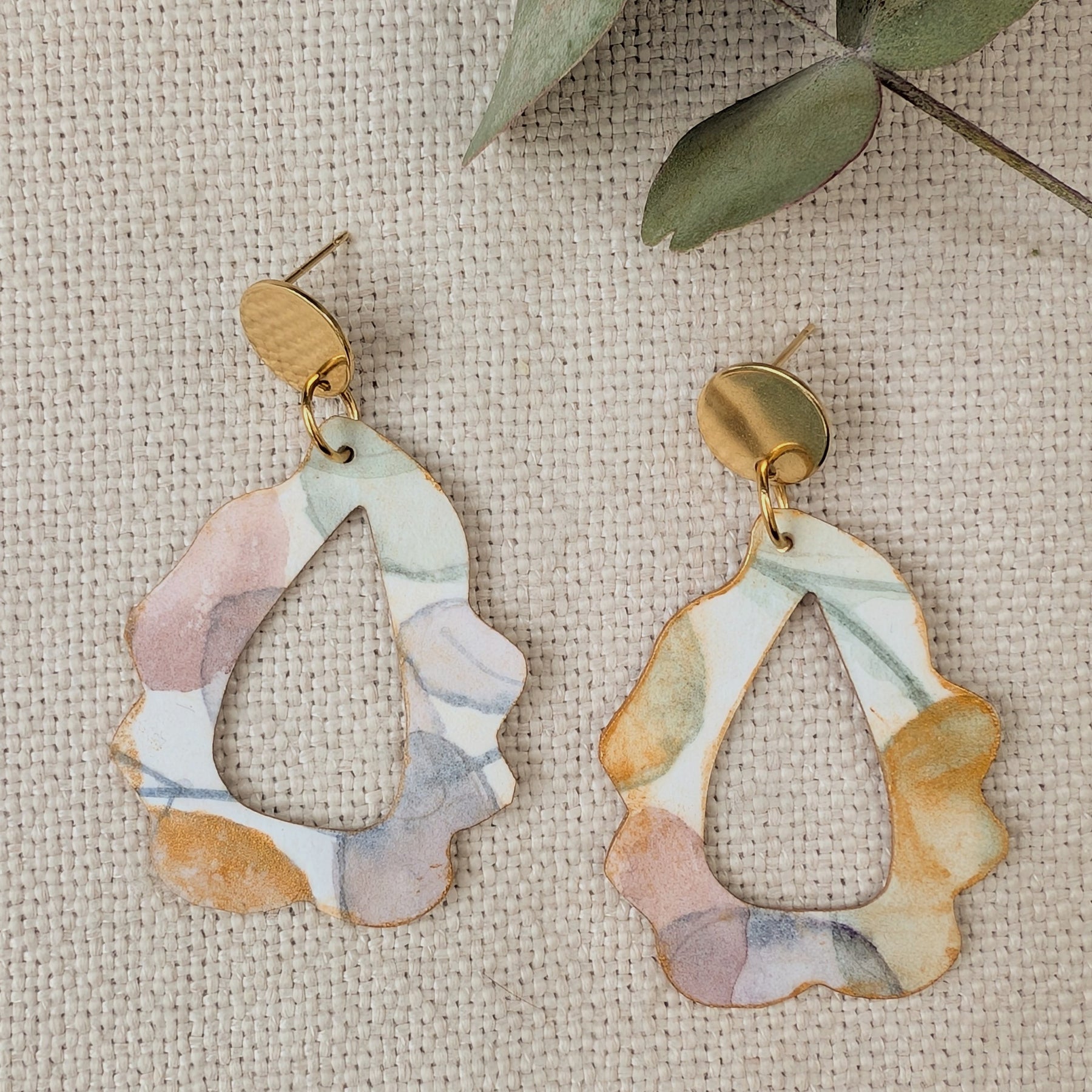 Botanical Statement Earrings | Original Handmade Stud Dangle Earrings