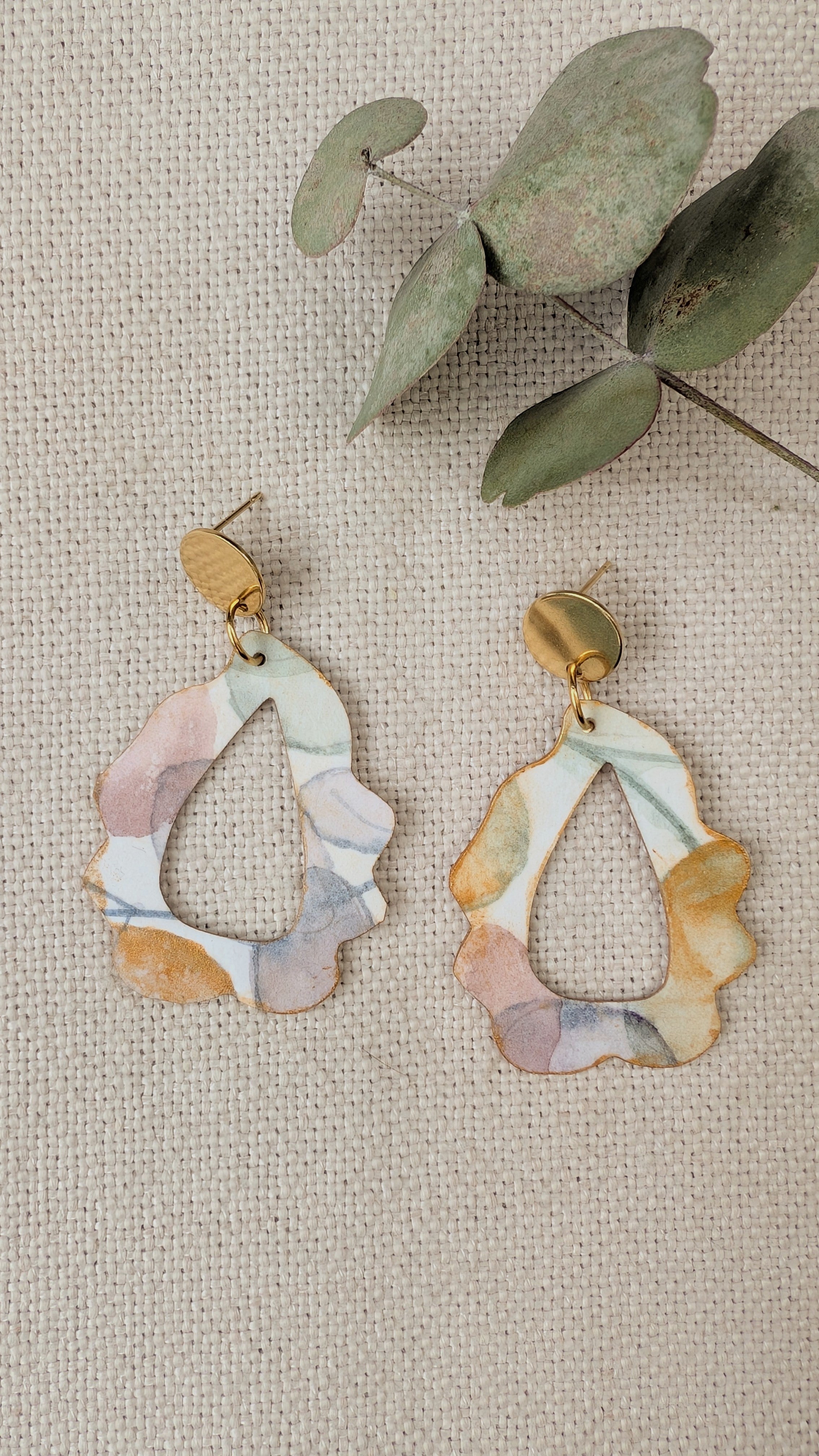 Botanical Statement Earrings | Original Handmade Stud Dangle Earrings