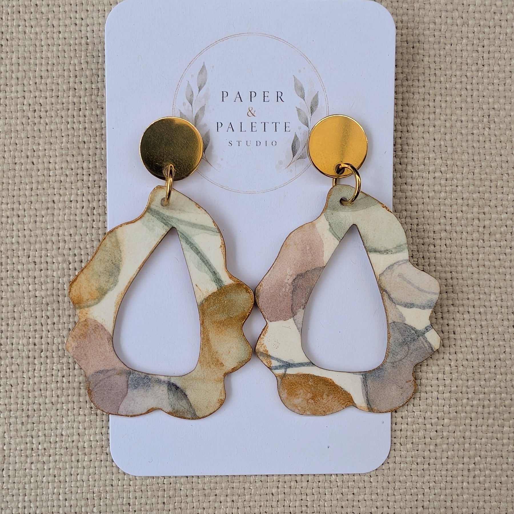 Botanical Statement Earrings | Original Handmade Stud Dangle Earrings