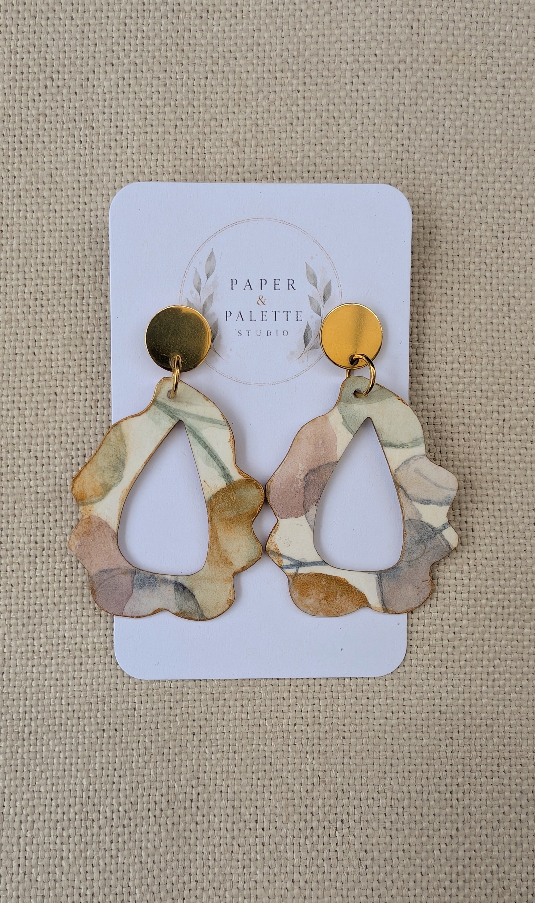 Botanical Statement Earrings | Original Handmade Stud Dangle Earrings
