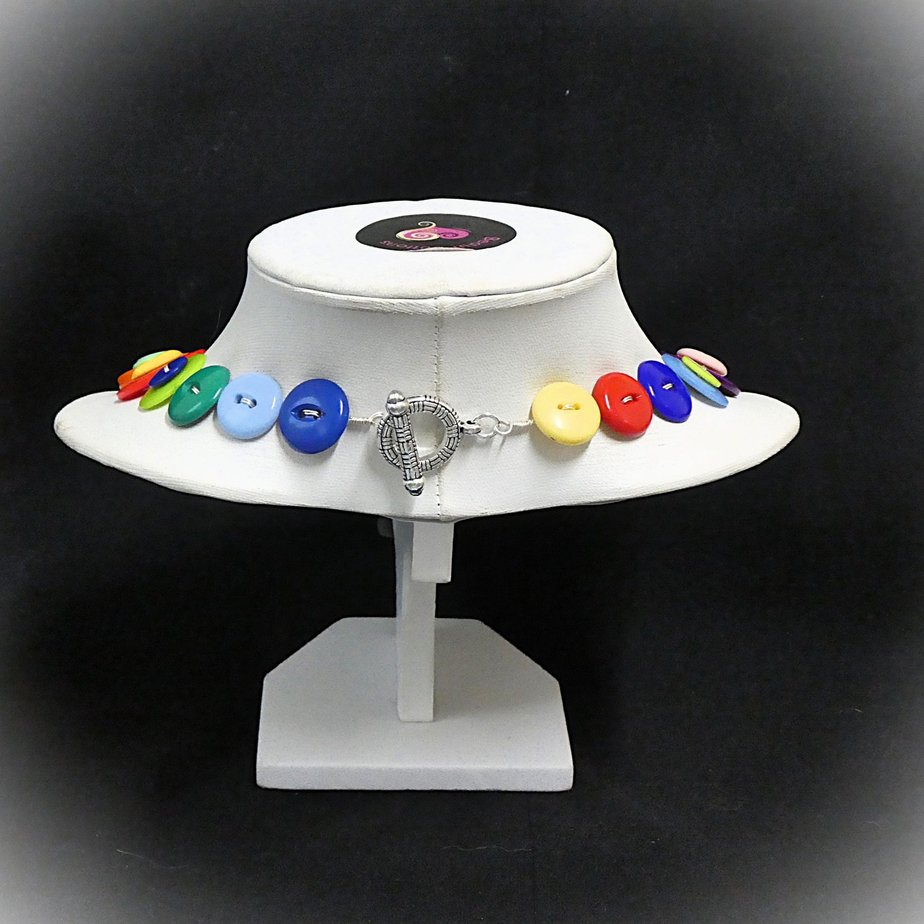 Colourful Button necklace - Bright and Beautiful