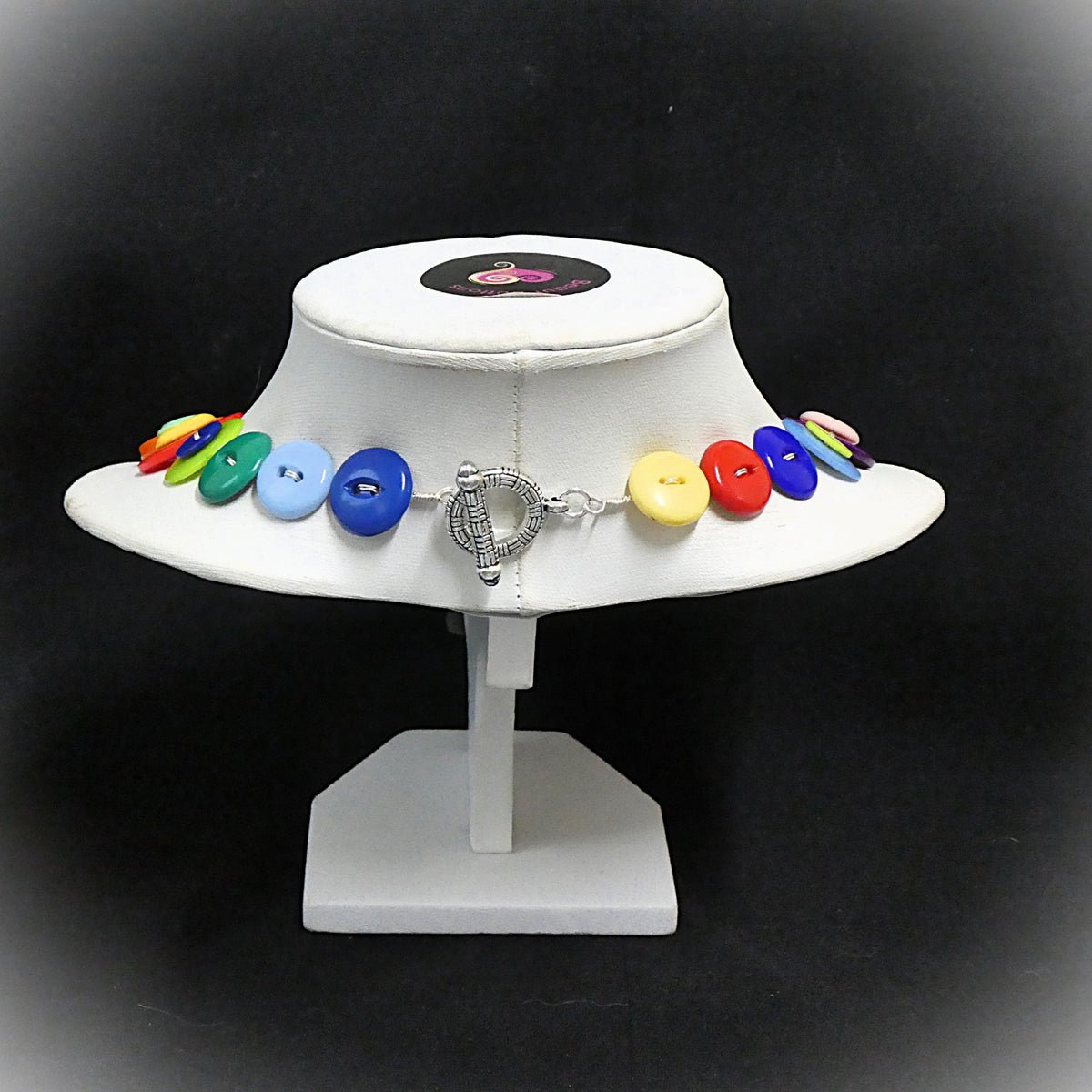 Colourful Button necklace - Bright and Beautiful