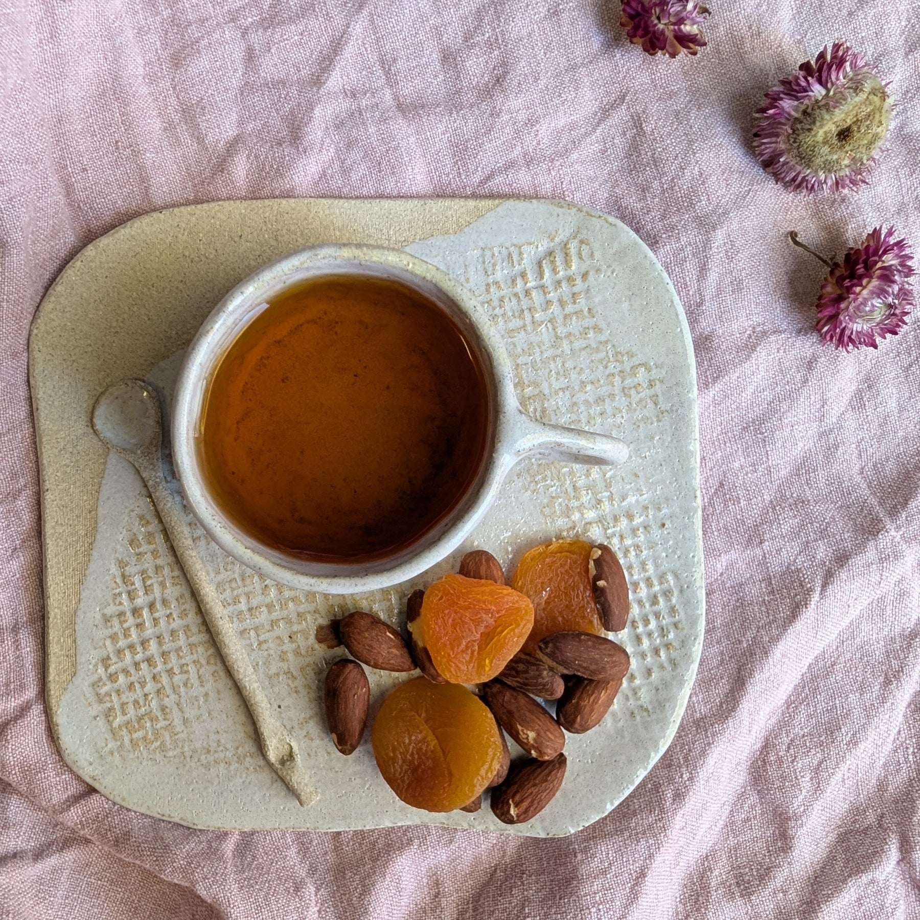 Handmade Ceramic Tea & Treat Set | delicate • earthy • organic