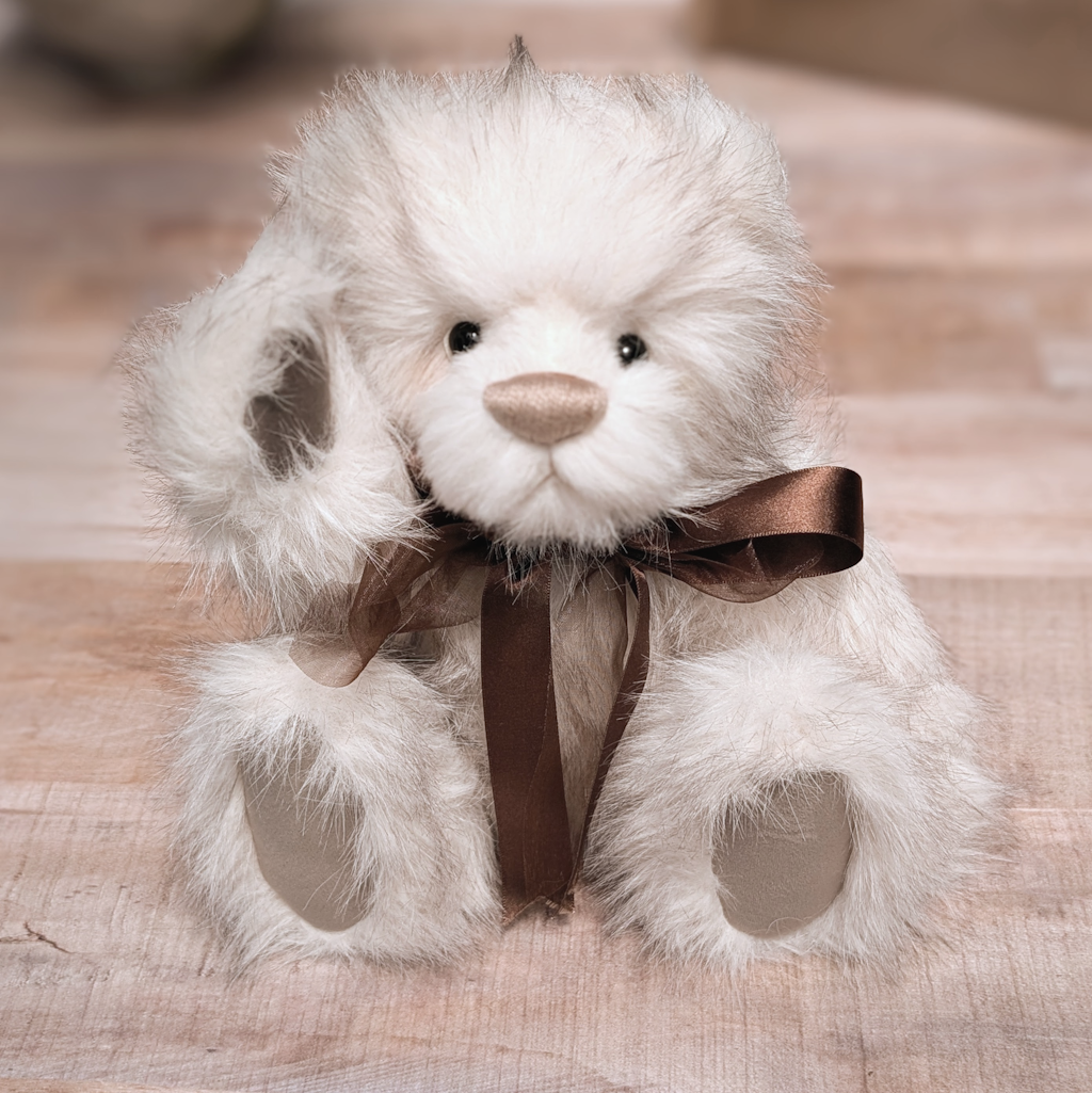 Handmade Collectable Teddy Bear,Artisan Cream Coloured Bear