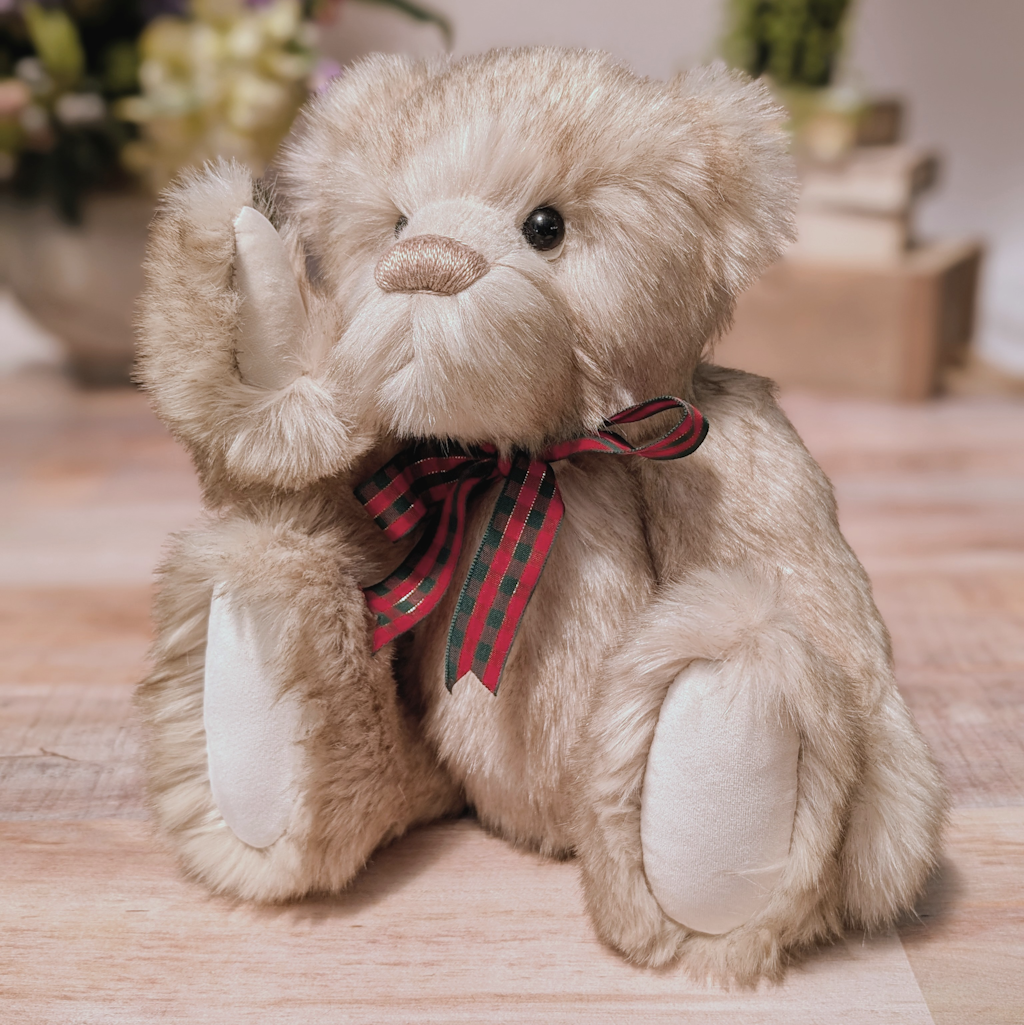 Handmade One-of-a-Kind Fawn Plush Teddy Bear: Collectible Artist Bear