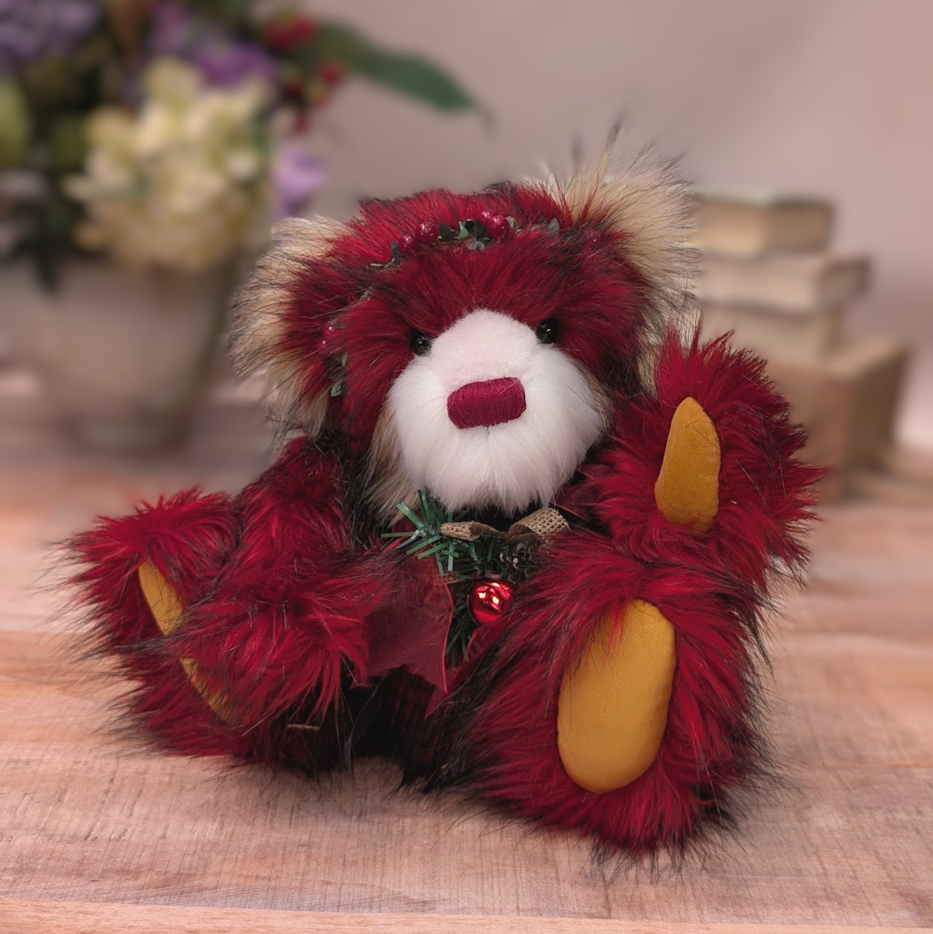 Red 2025 Christmas Collectable Artisan Teddy Bear